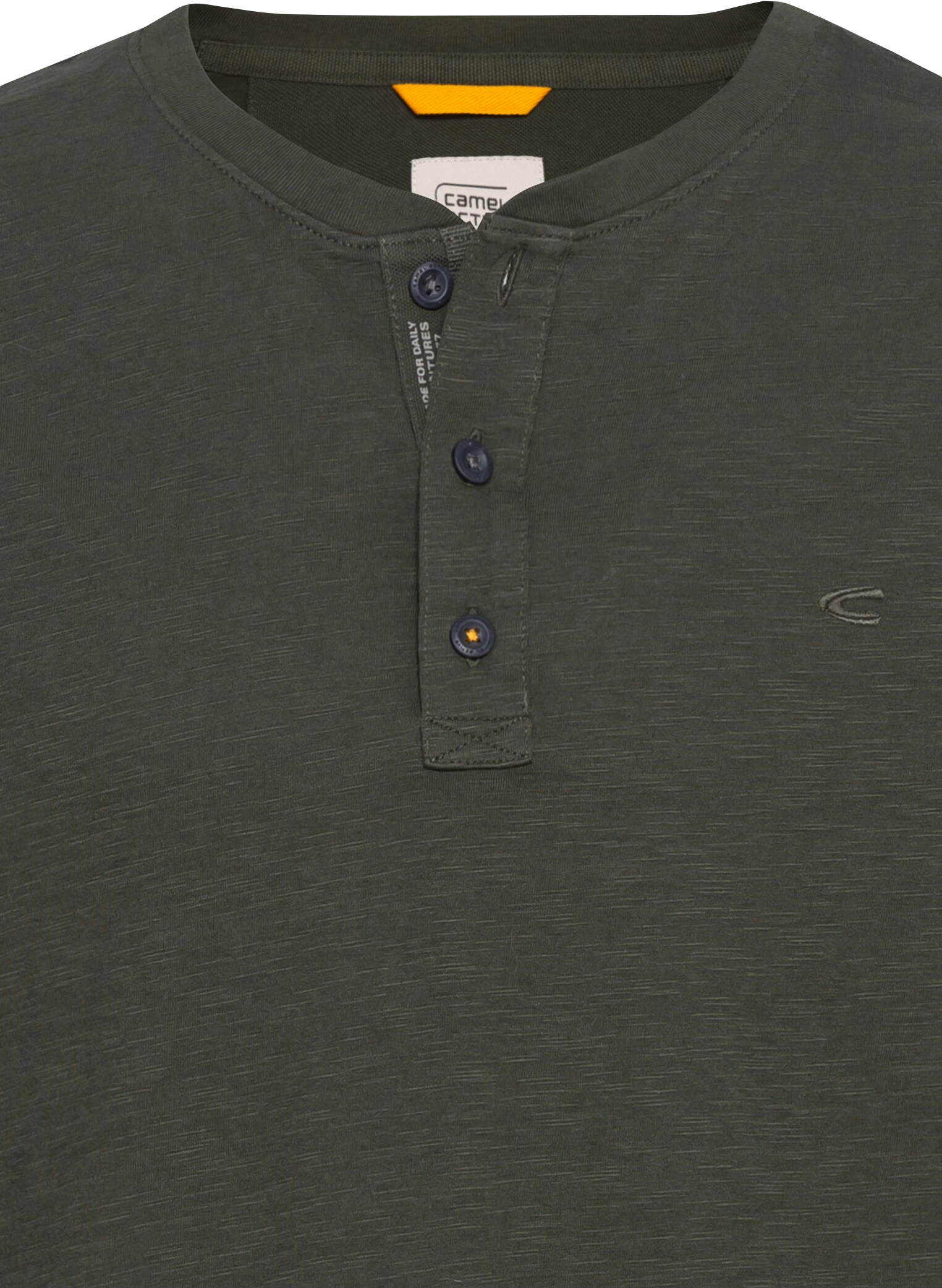 camel active T-Shirt, Baumwolle, Logo-Stickerei, FüR Herren, GrüN, XXL