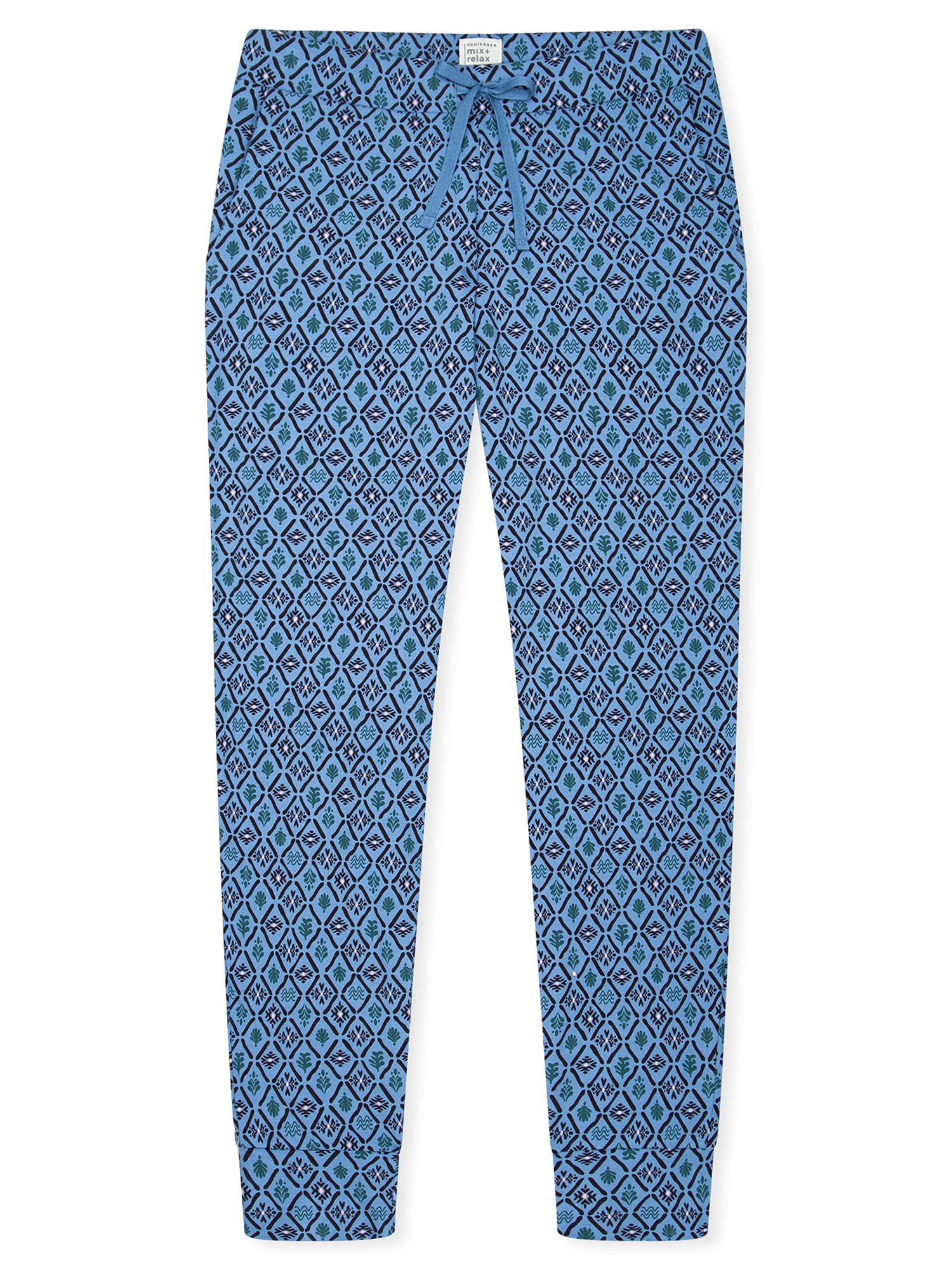 Schiesser Schlafhose, Lang, FüR Damen, Blau, 44