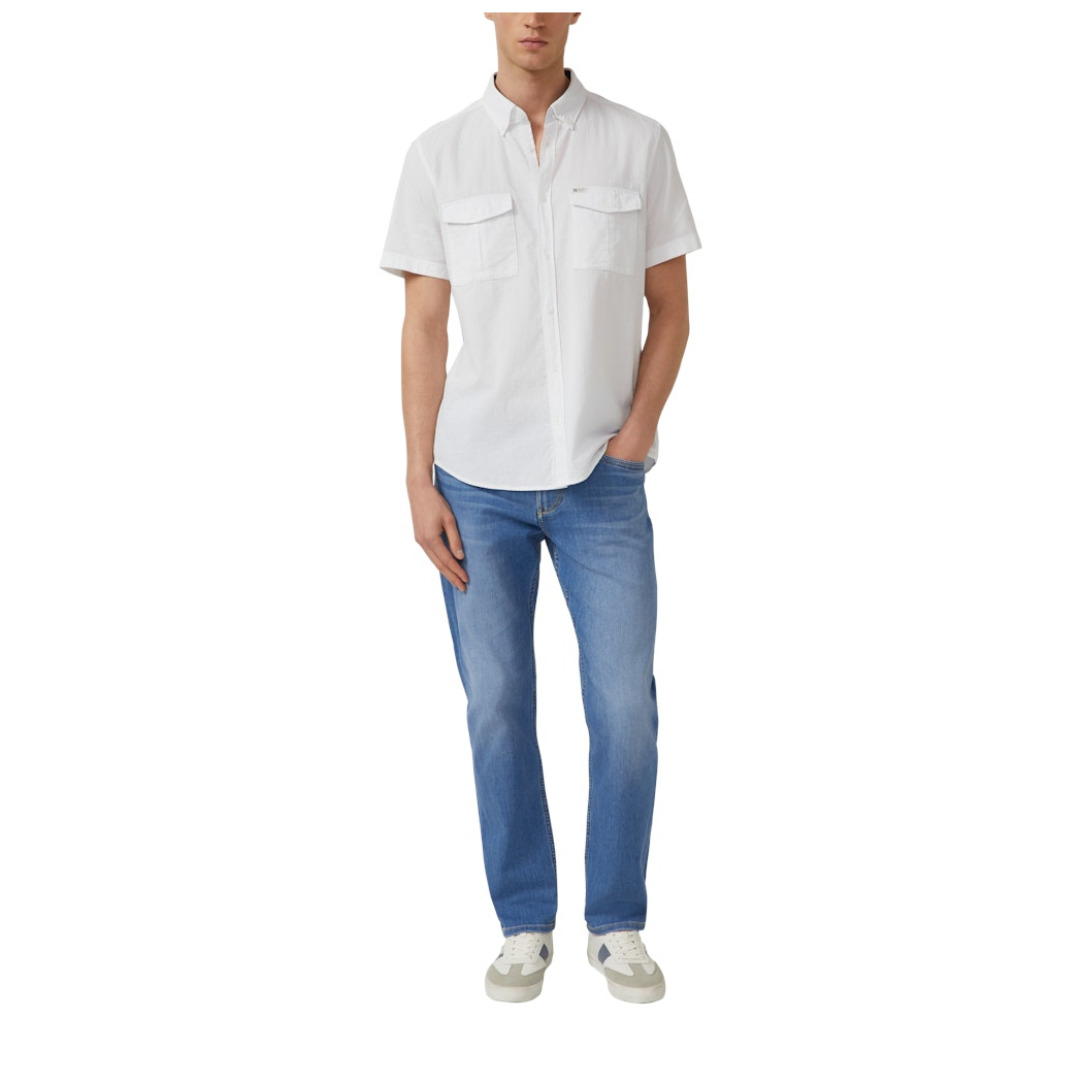 S.Oliver Red Label Freizeithemd, Regular Fit, Kurzarm, Button-Down-Kragen, FüR Herren, Weiß, Xxl