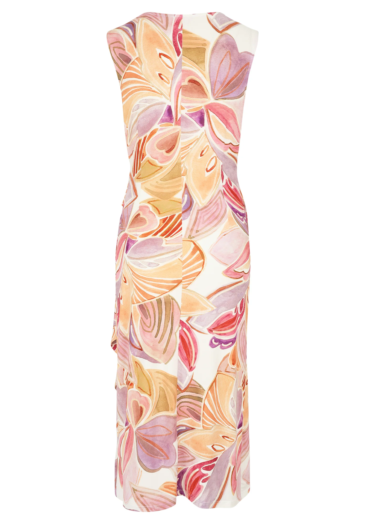 Cartoon Shirtkleid, äRmellos, 3/4-Lang, FüR Damen, Rosa, 38