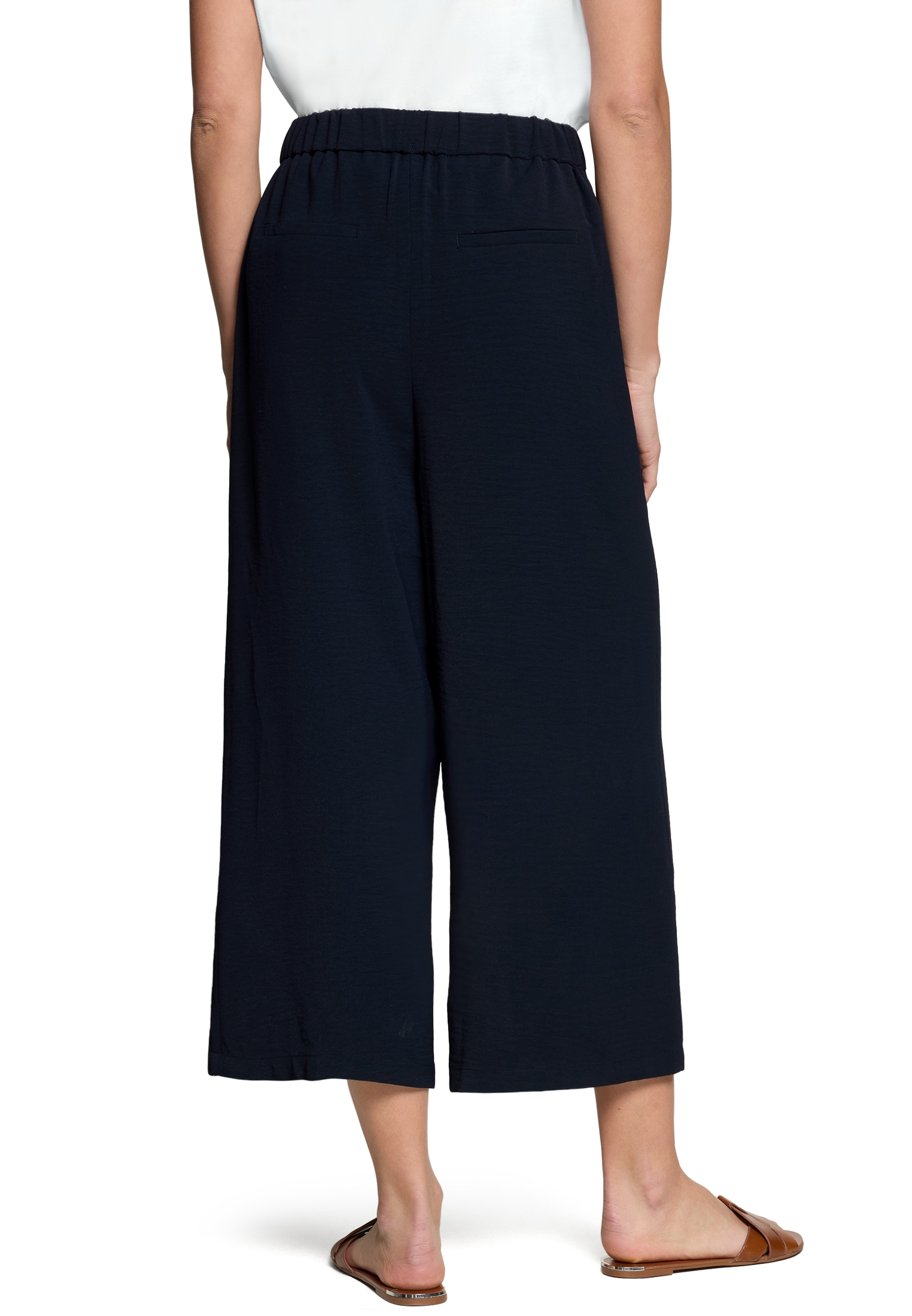 Zero Culotte Mit Weitem Bein, Blau, 34
