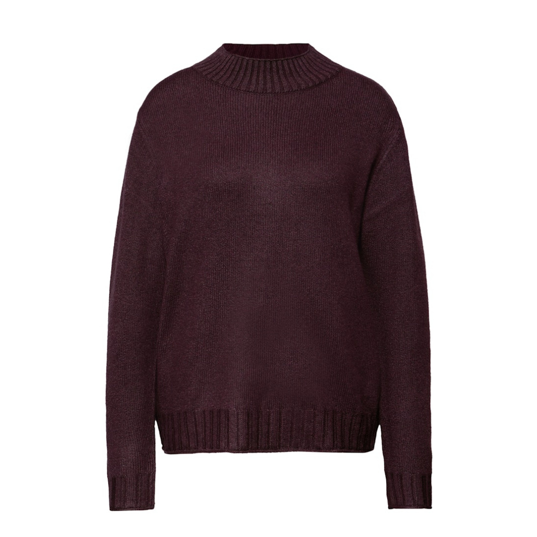 Street One Pullover, Stehkragen, FüR Damen, Rot, 40