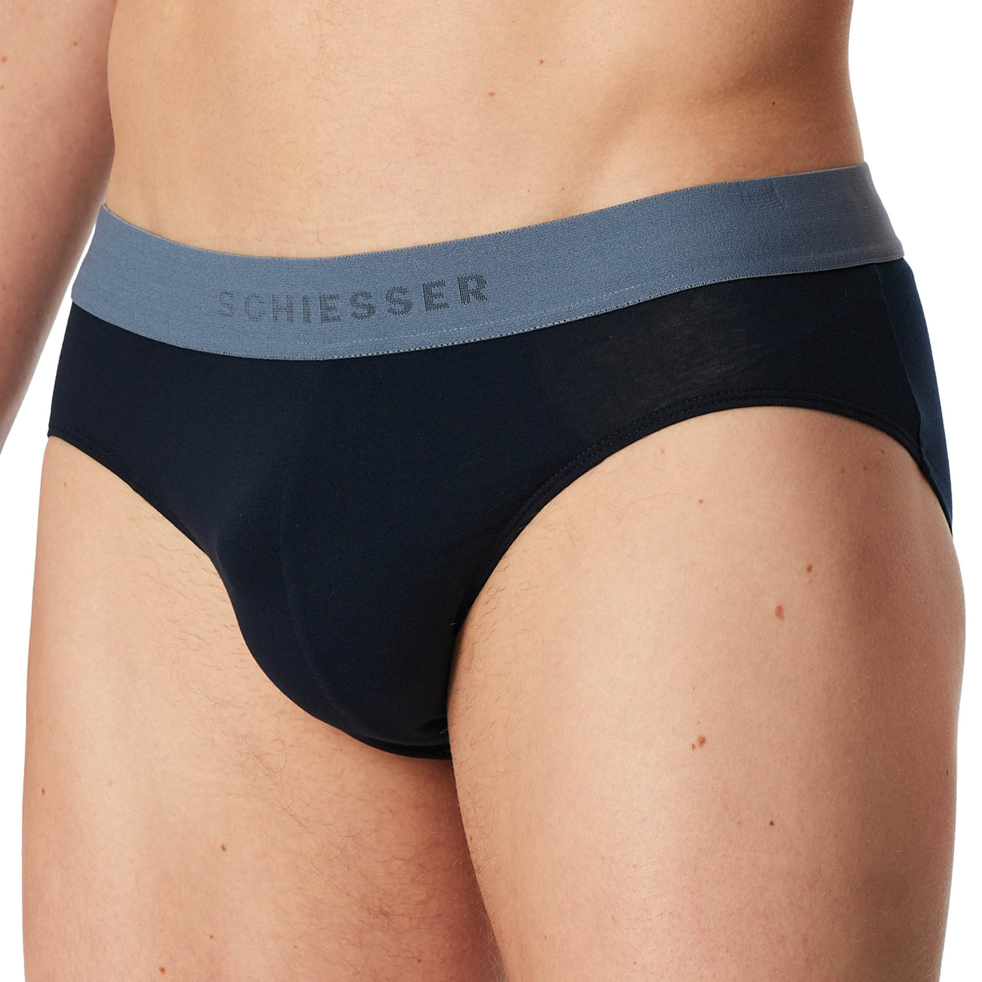 Schiesser 180193 3PACK Rio-Sl, 925 Sortiert 14, 7, Blau, 7
