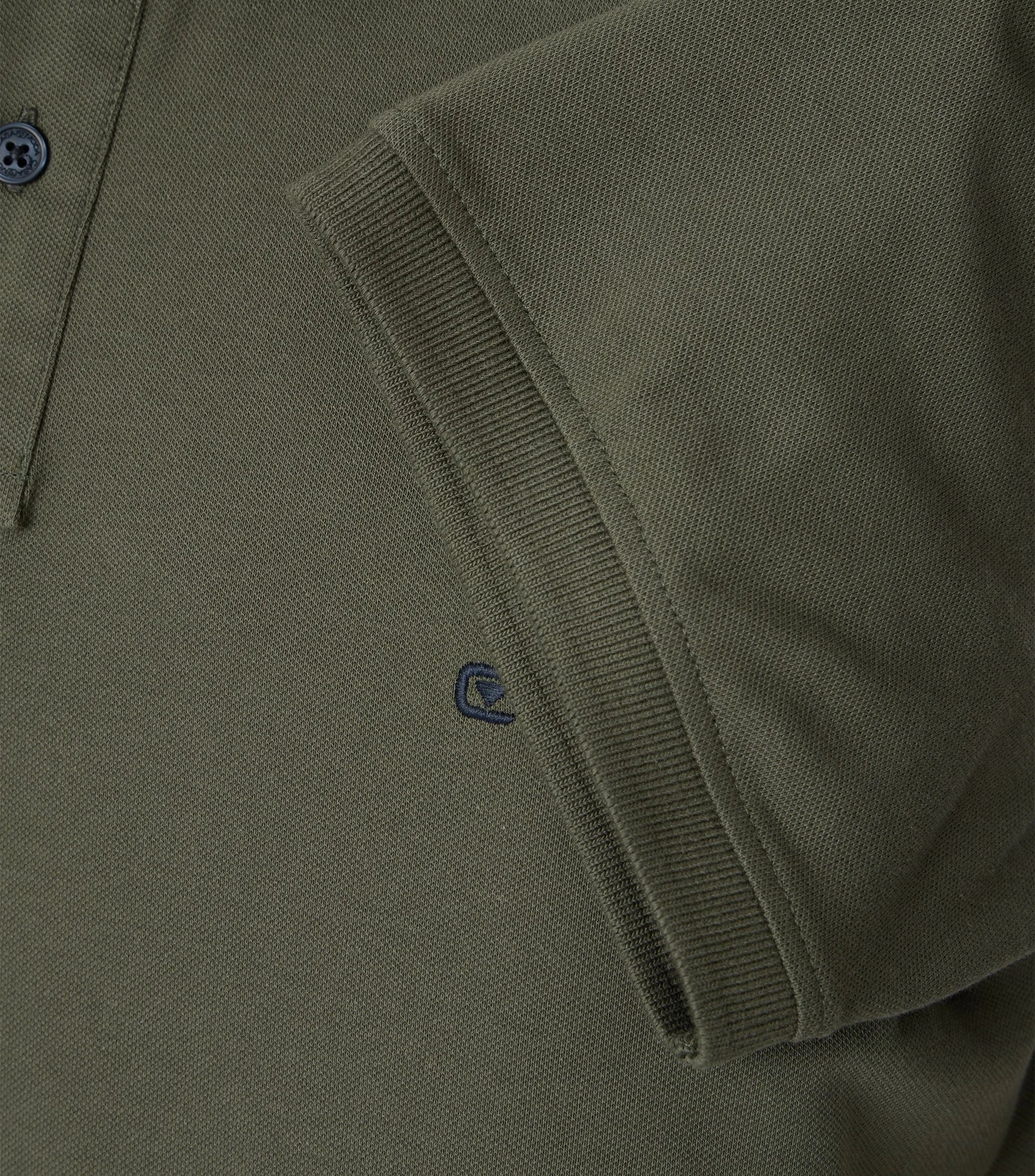 casamoda Poloshirt, Baumwoll-Mix, Logo-Stickerei, FüR Herren, GrüN, XXL