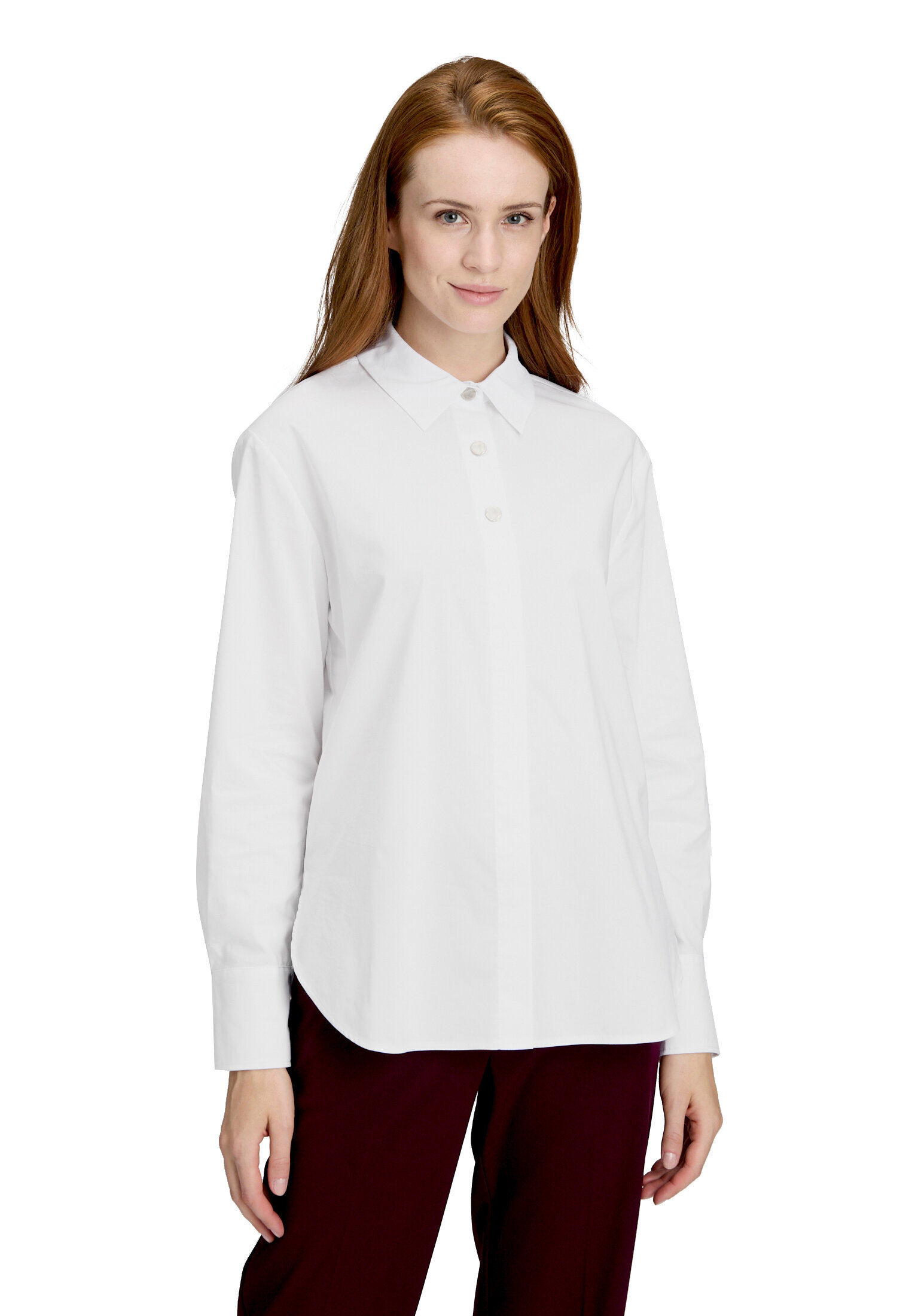 Betty & Co Longbluse Langarm, Weiß, 46