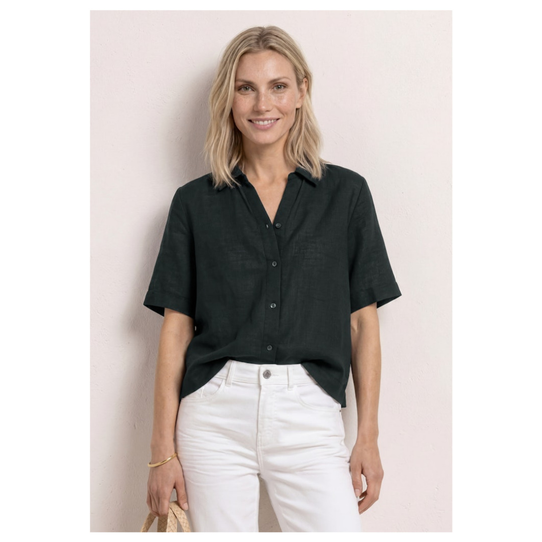 Street One Hemdbluse, Baumwolle, FüR Damen, GrüN, 44