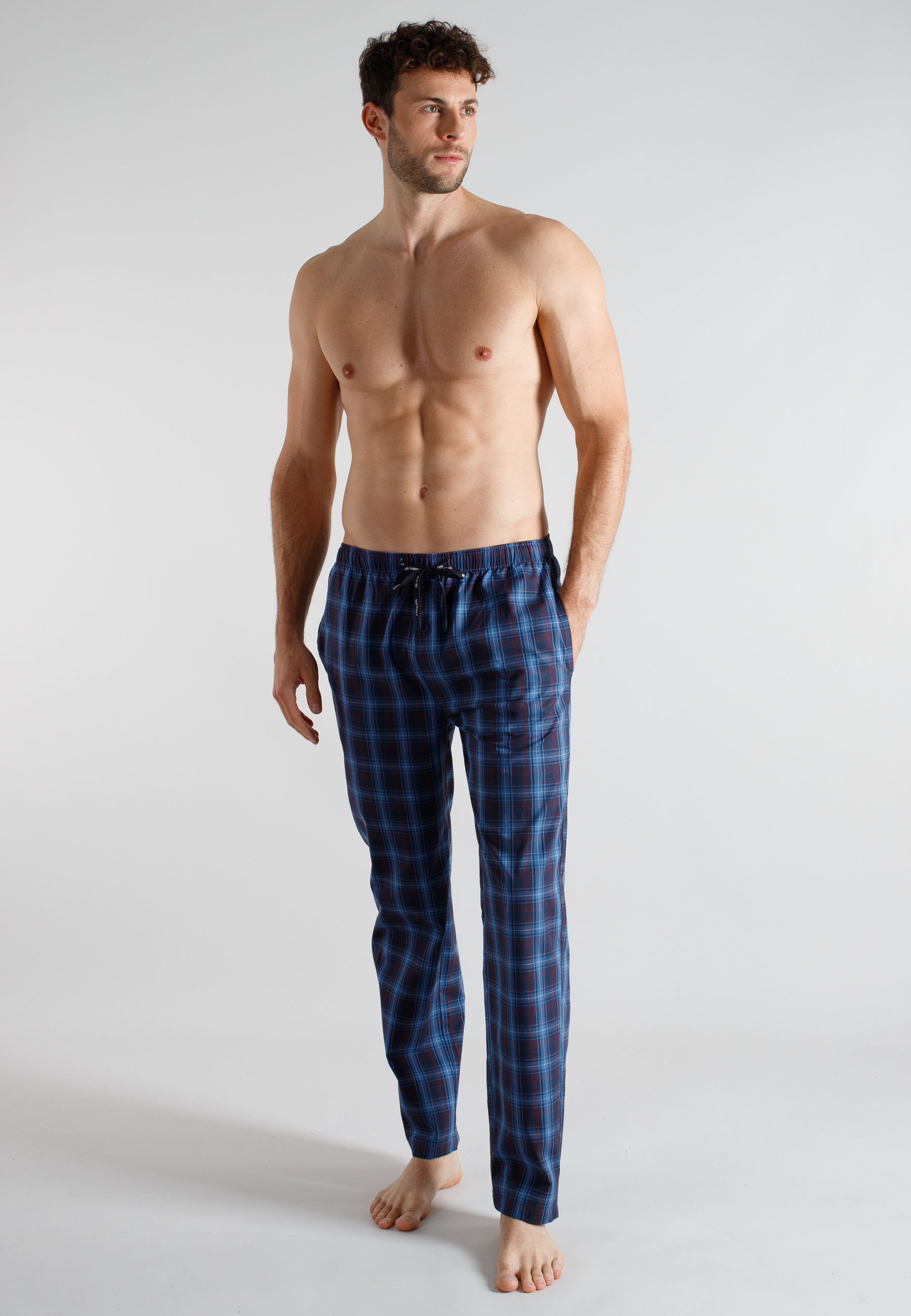 Tom Tailor Schlafanzughose "M&M", Tunnelzug, FüR Herren, Blau, 48