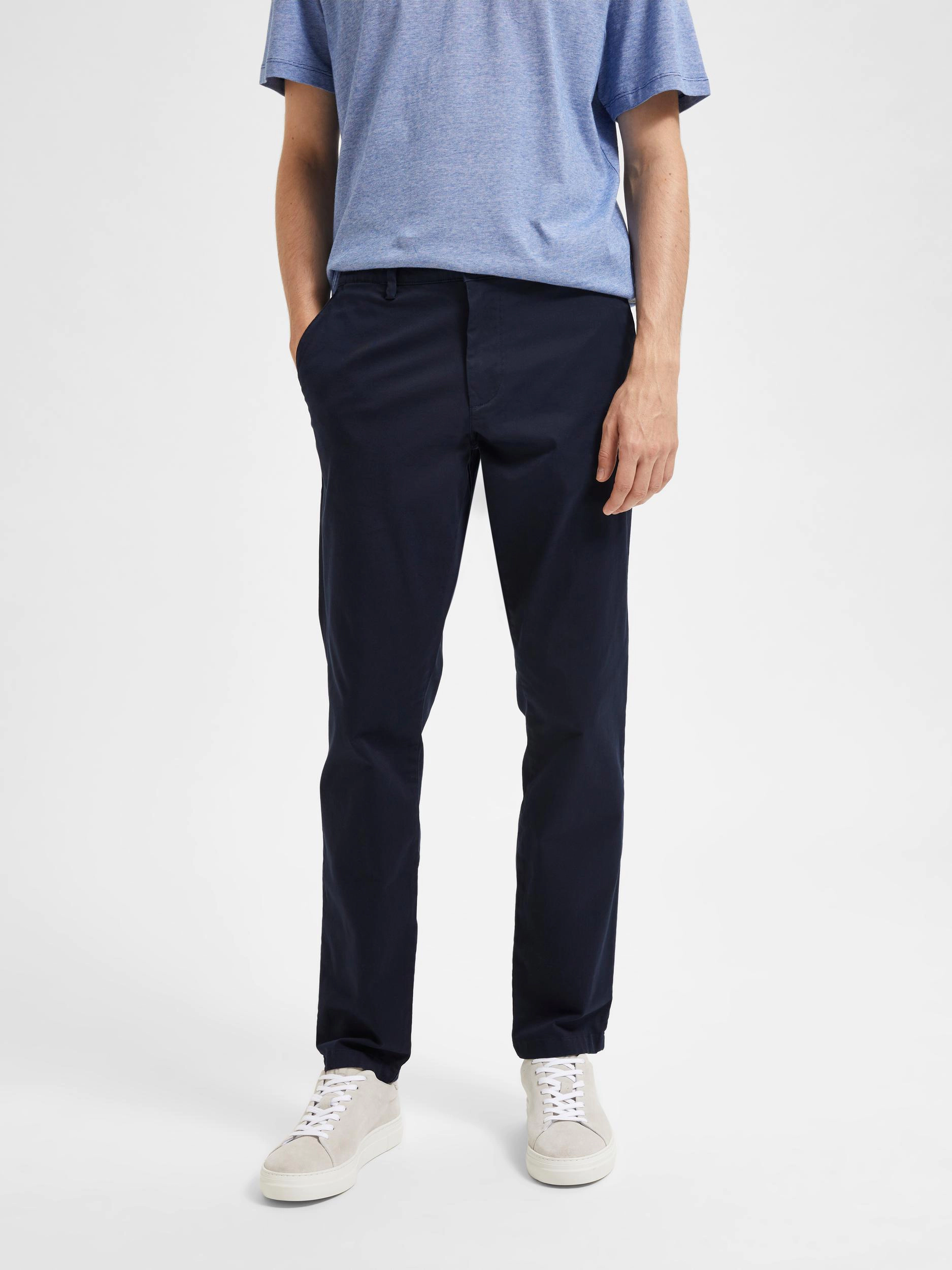 Selected Chinohose "Miles", Slim Fit, FüR Herren, Blau, 31/32