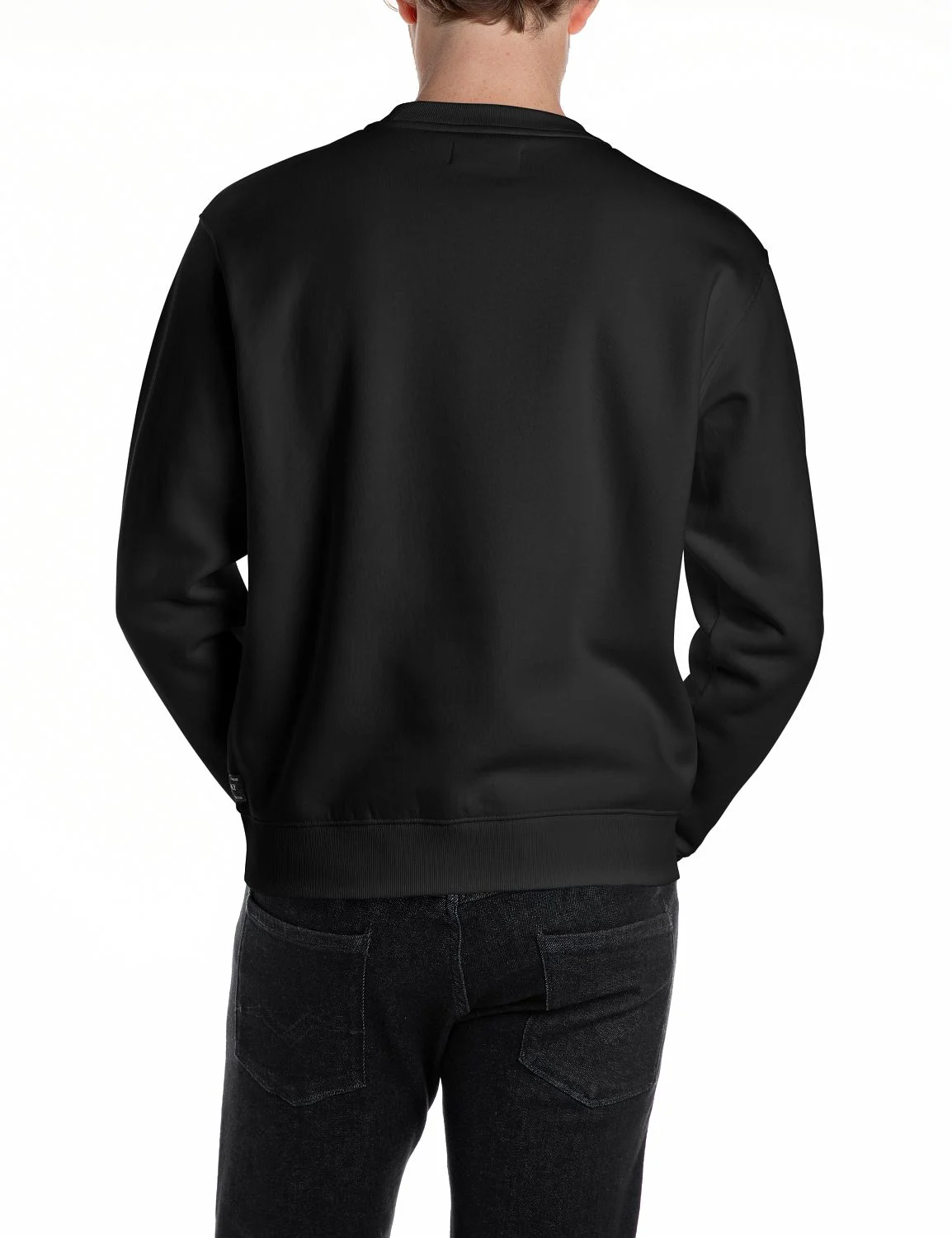 Replay Sweatshirt, RippbüNdchen, FüR Herren, Schwarz, L