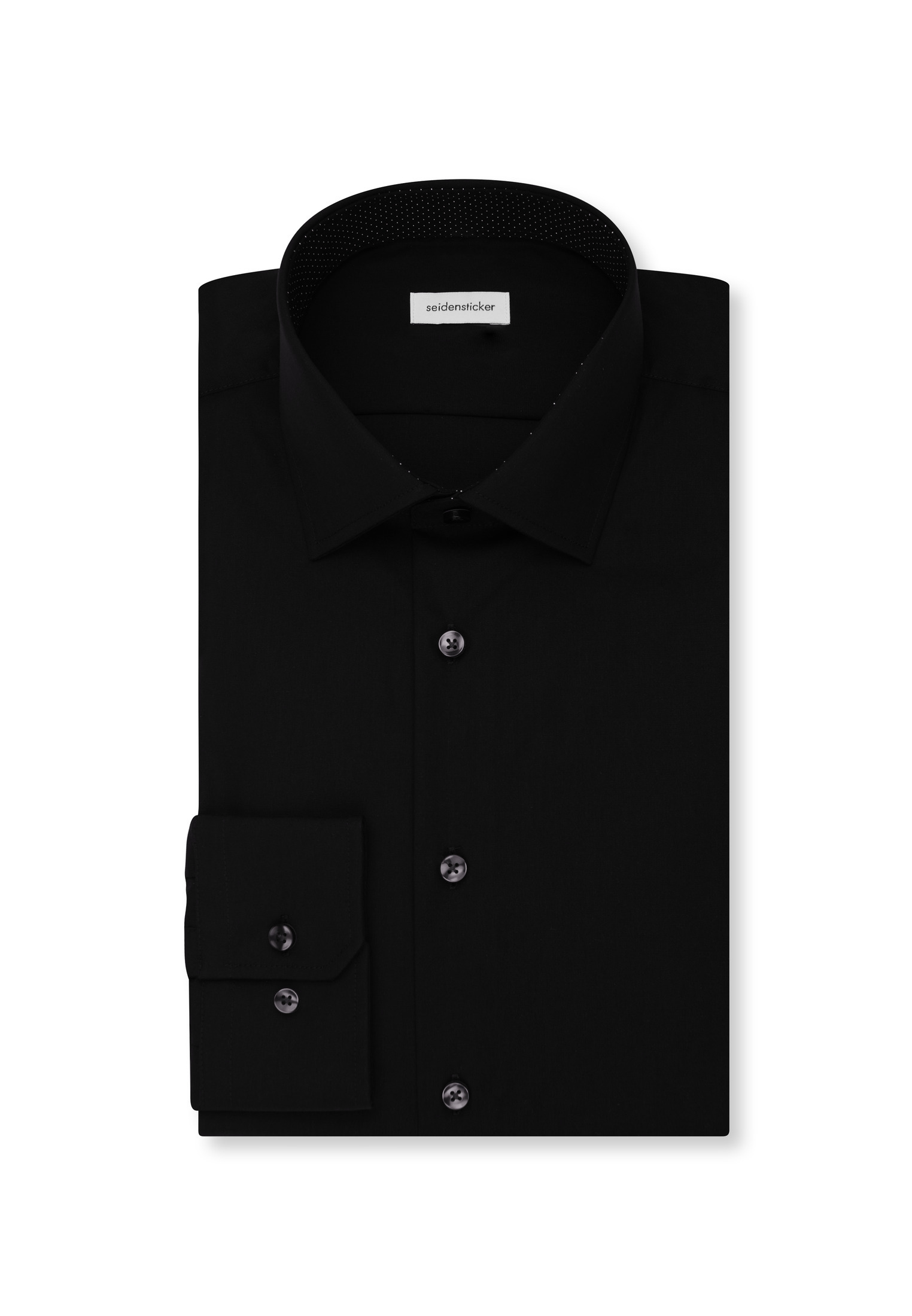 Seidensticker Business Hemd Schwarze Rose, Schwarz, 38
