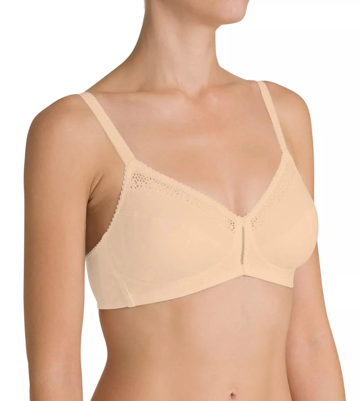 Triumph Cotton Beauty Bh, BüGellos, Spitze, FüR Damen, Beige, 95C
