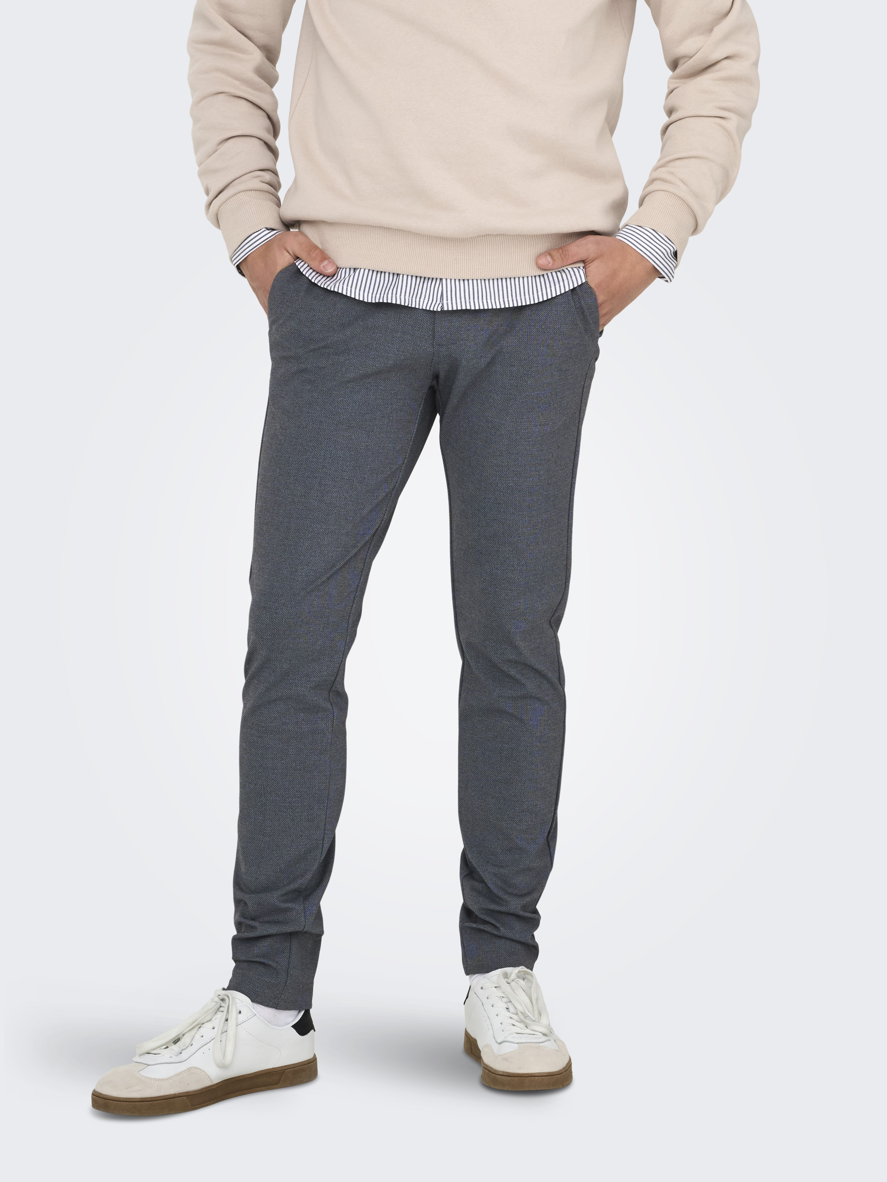 Only & Sons Chino-Hose Mark, Slim Fit, FüR Herren, Grau, 28/32