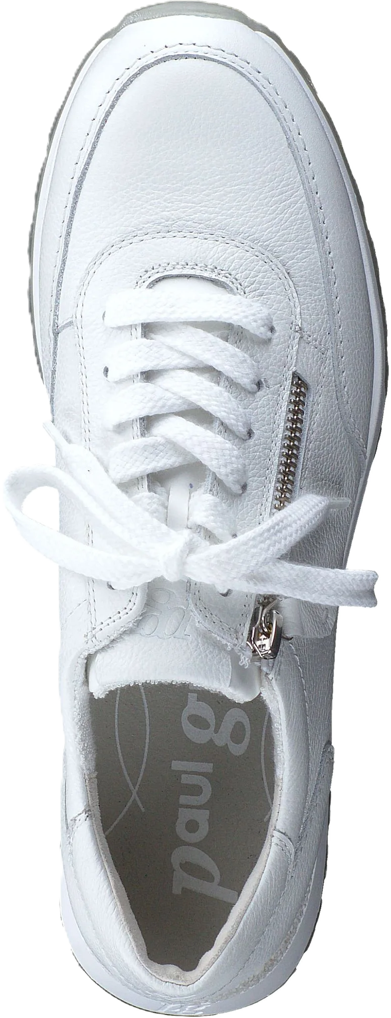 Paul Green Sneaker, ReißVerschluss, Leder, FüR Damen, Weiß, 39