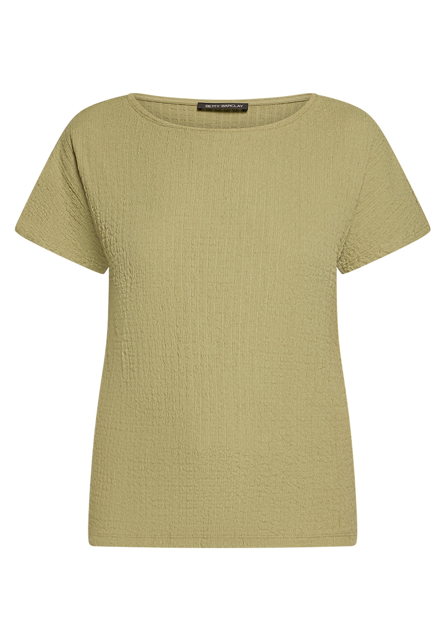 Betty Barclay Strukturshirt Mit U-Boot-Ausschnitt, GrüN, 42