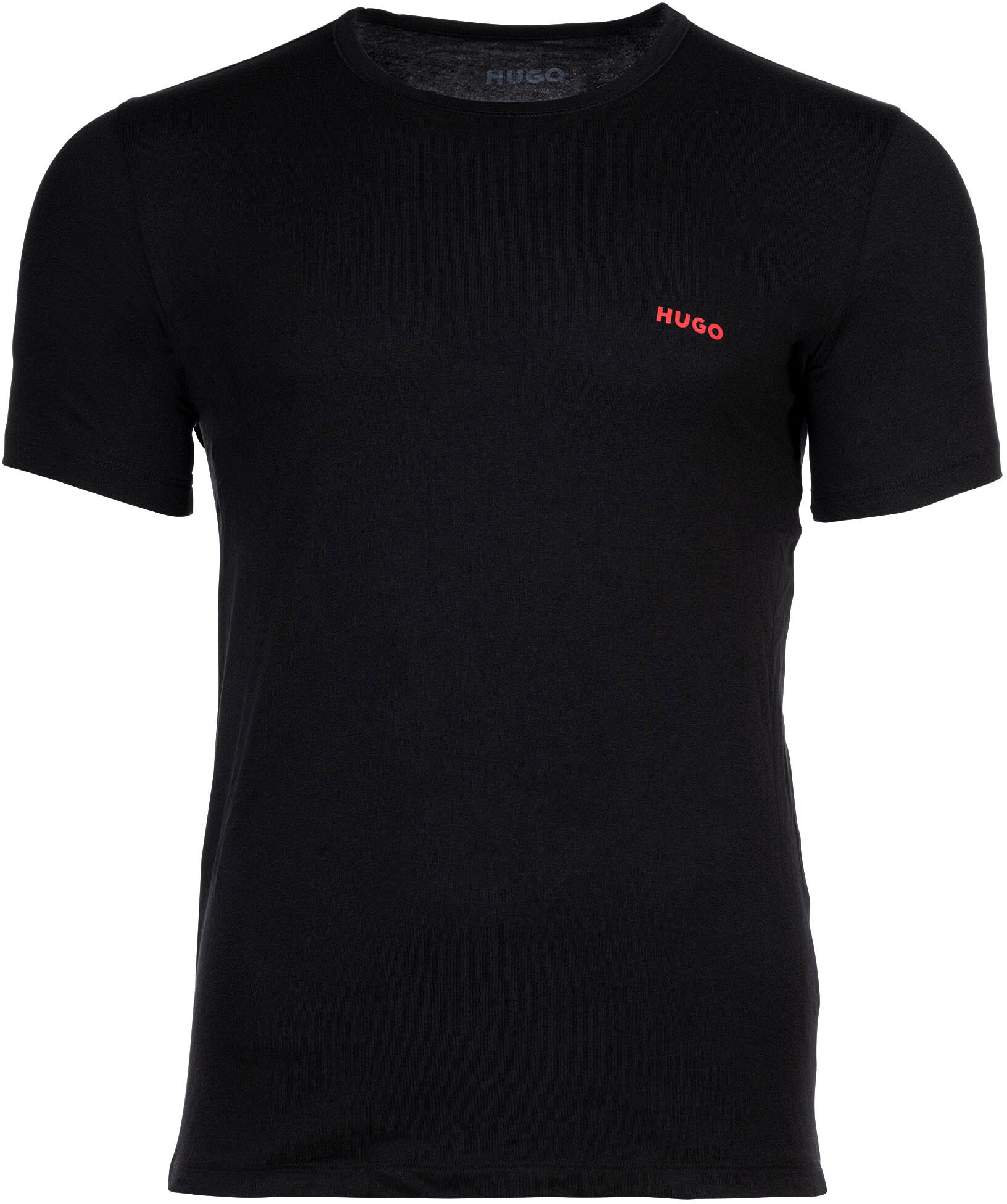 Hugo Unterhemd 3Er Pack, Rundhals, Logo, Baumwolle, Uni, FüR Herren, Schwarz, Xxl