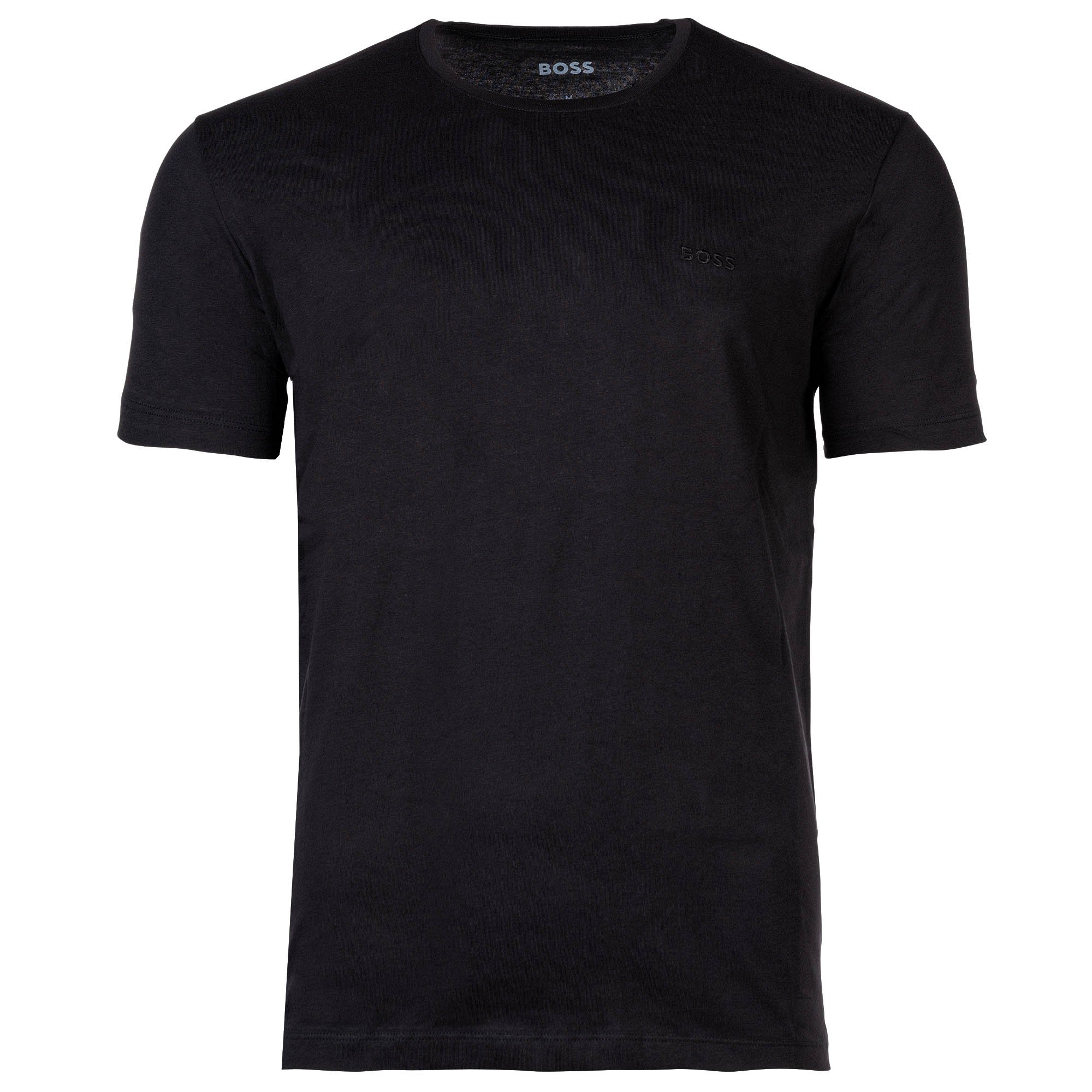 Boss Herren T-Shirt, 2Er Pack - Tshirtrn 2P Comfort, Unterhemd, Rundhals, Cotton, Schwarz, M