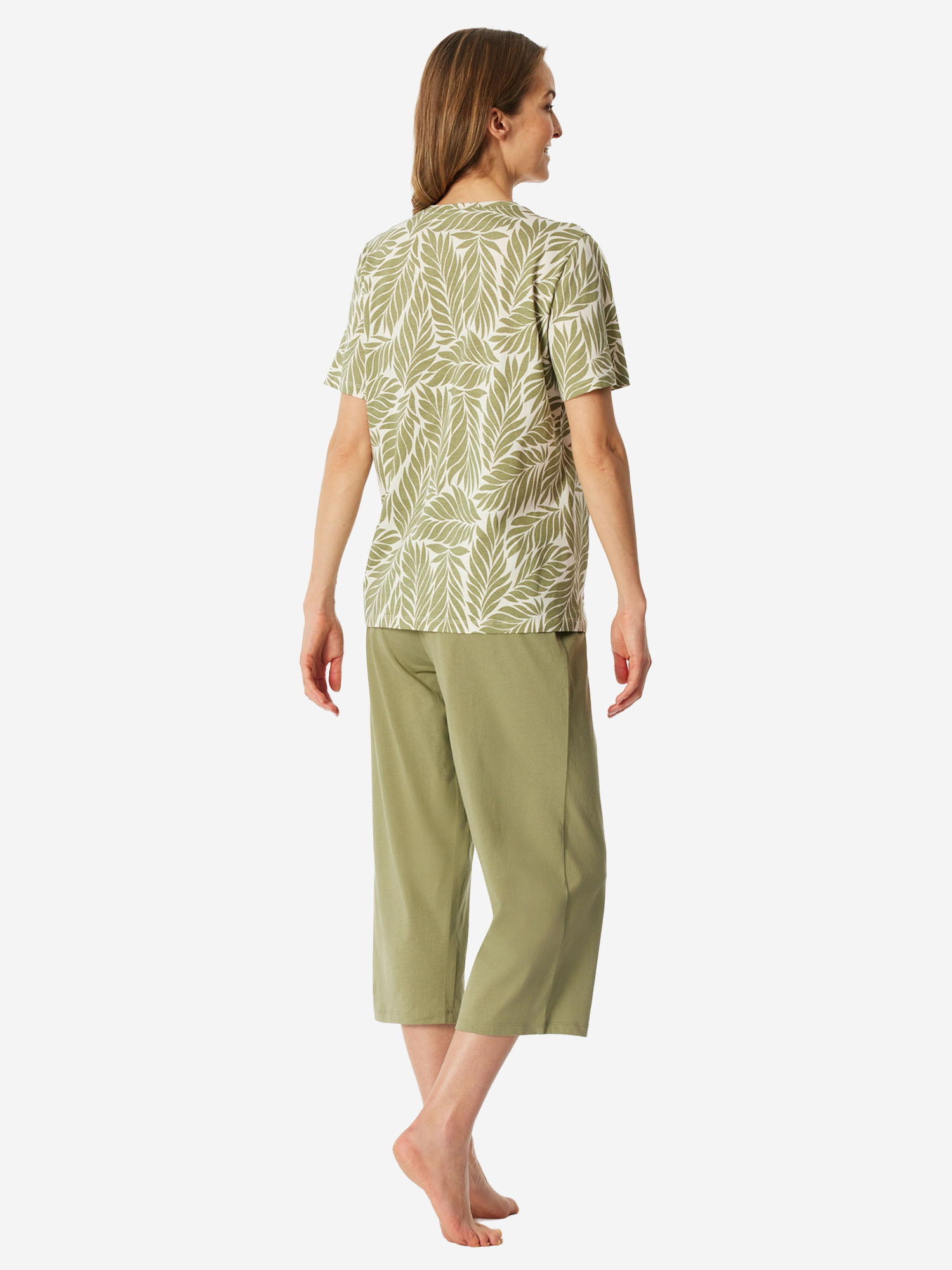 Schiesser Schlafanzug Comfort Essentials, GrüN, 36