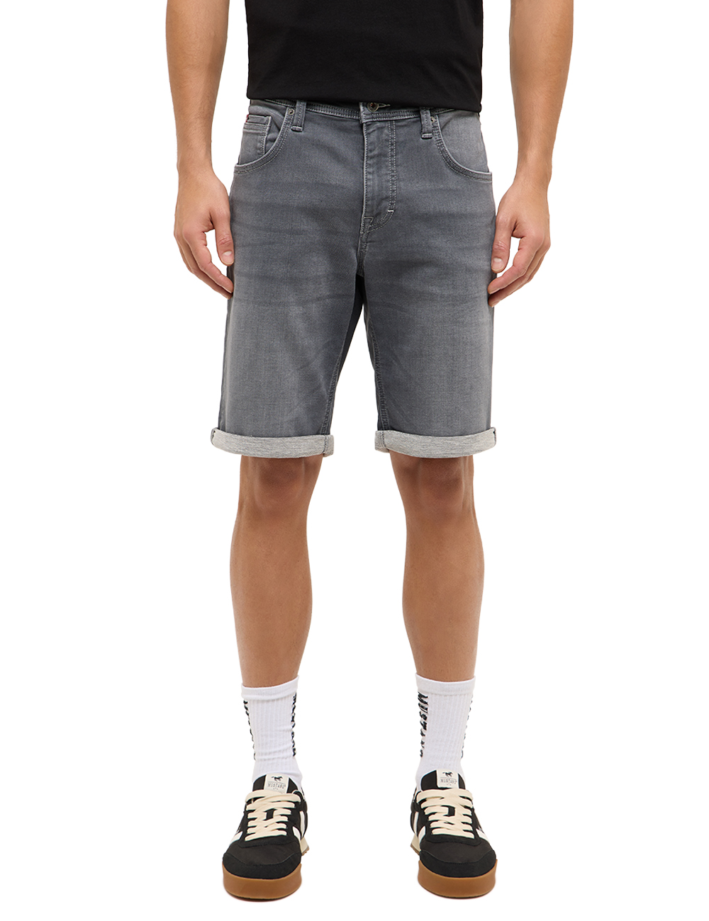 Mustang® Jeans-Bermudas, Slim Fit, FüR Herren, Grau, 31