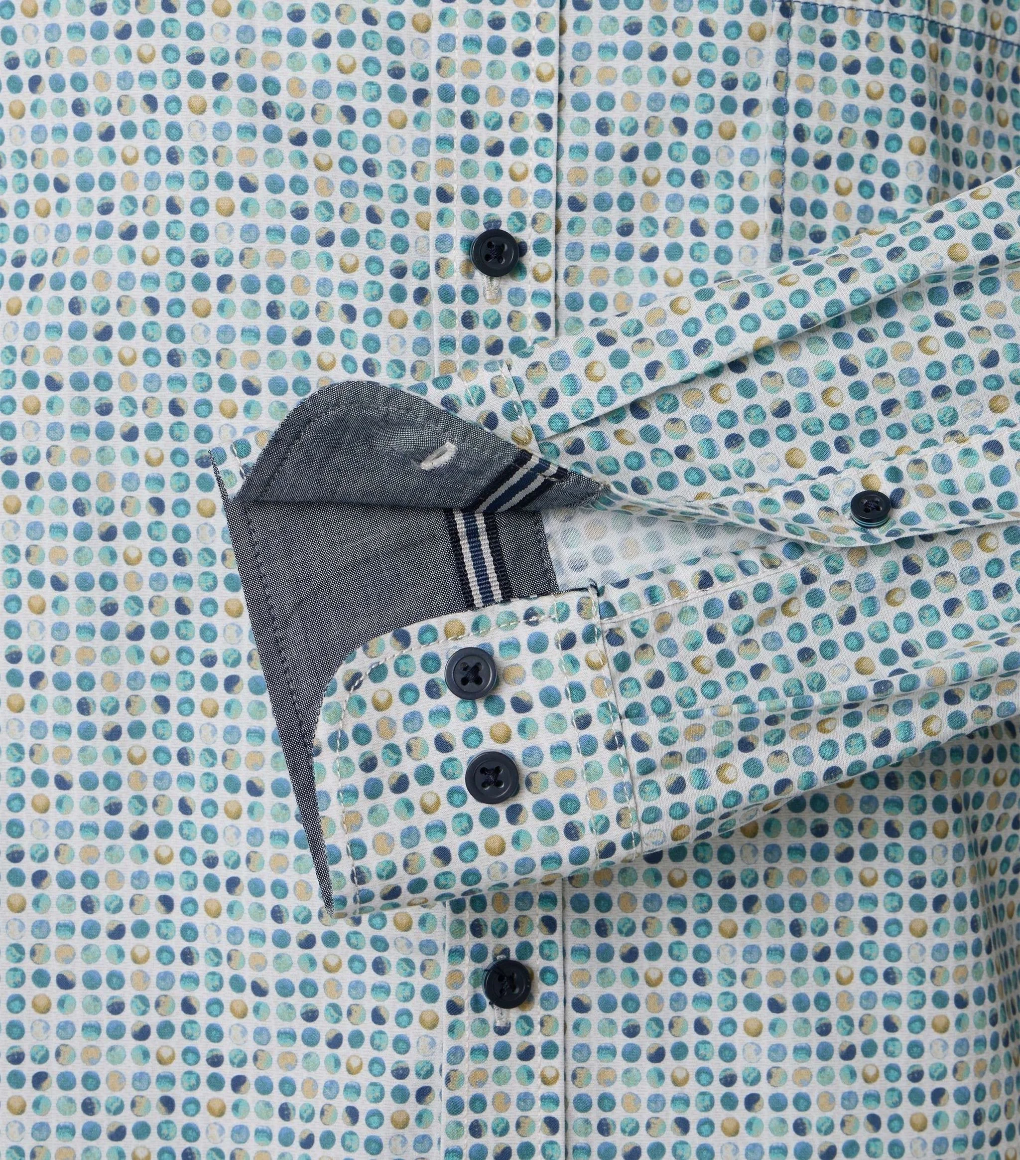 casamoda Freizeithemd, Casual Fit, Langarm, Button-Down-Kragen, FüR Herren, TüRkis, M