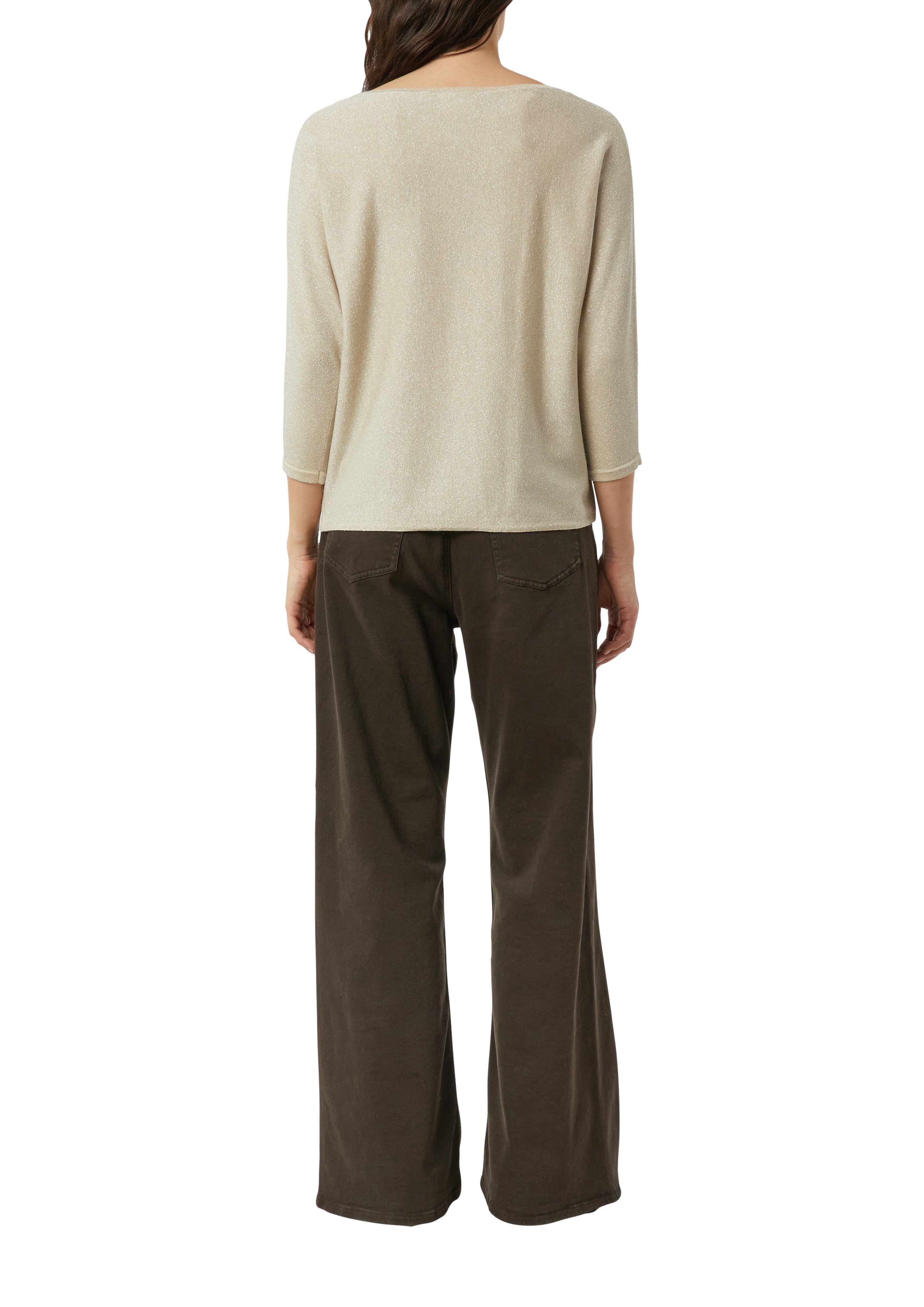 Comma, Strickpullover, FledermausäRmel, FüR Damen, Beige, 36