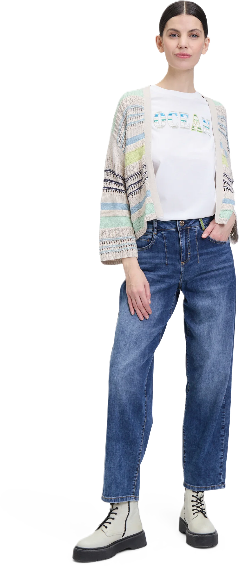 Cartoon Jeanshose, 5-Pocket, FüR Damen, Blau, 36
