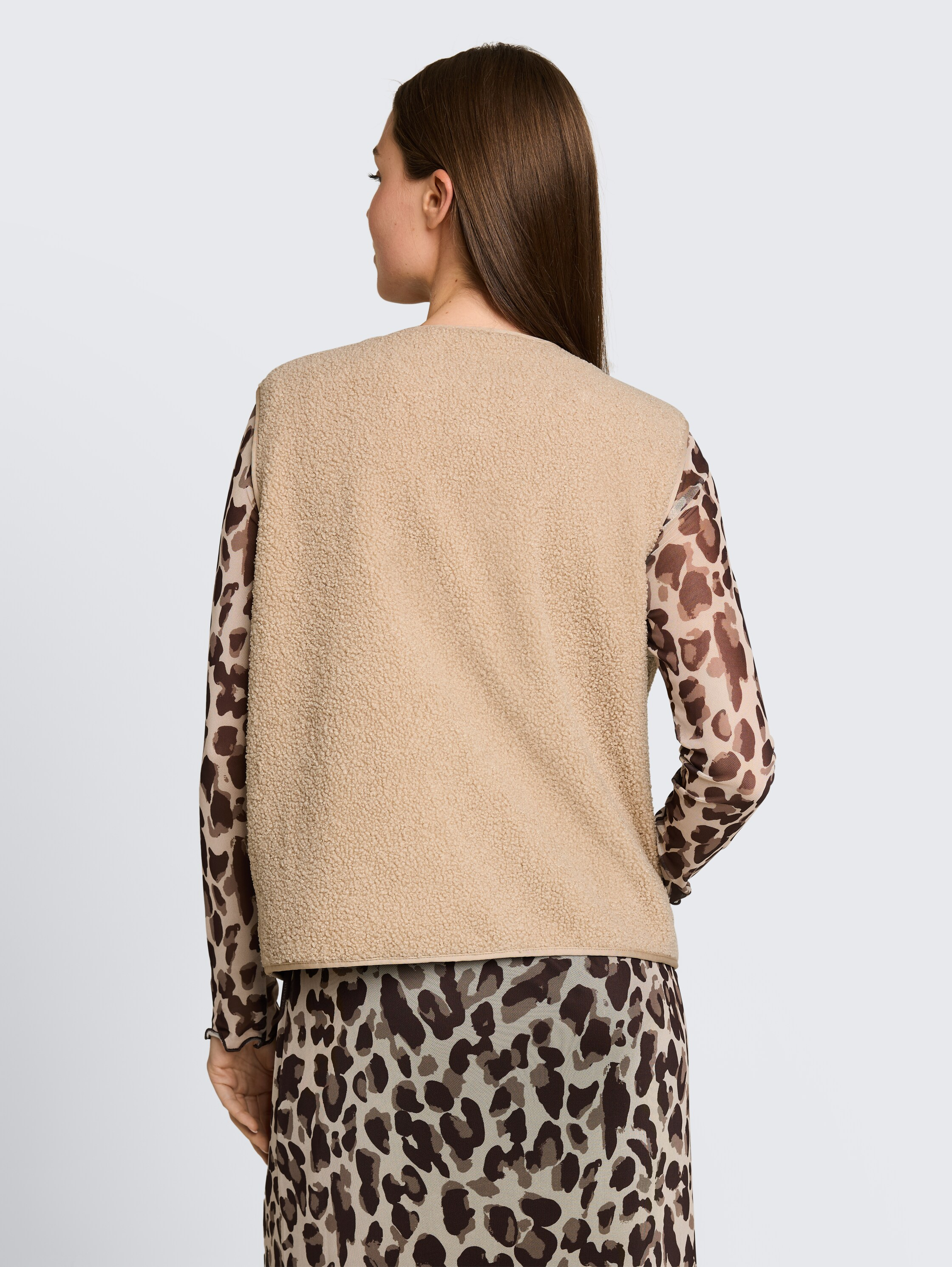 Tom Tailor Fleeceweste, Rundhals, FüR Damen, Braun, L