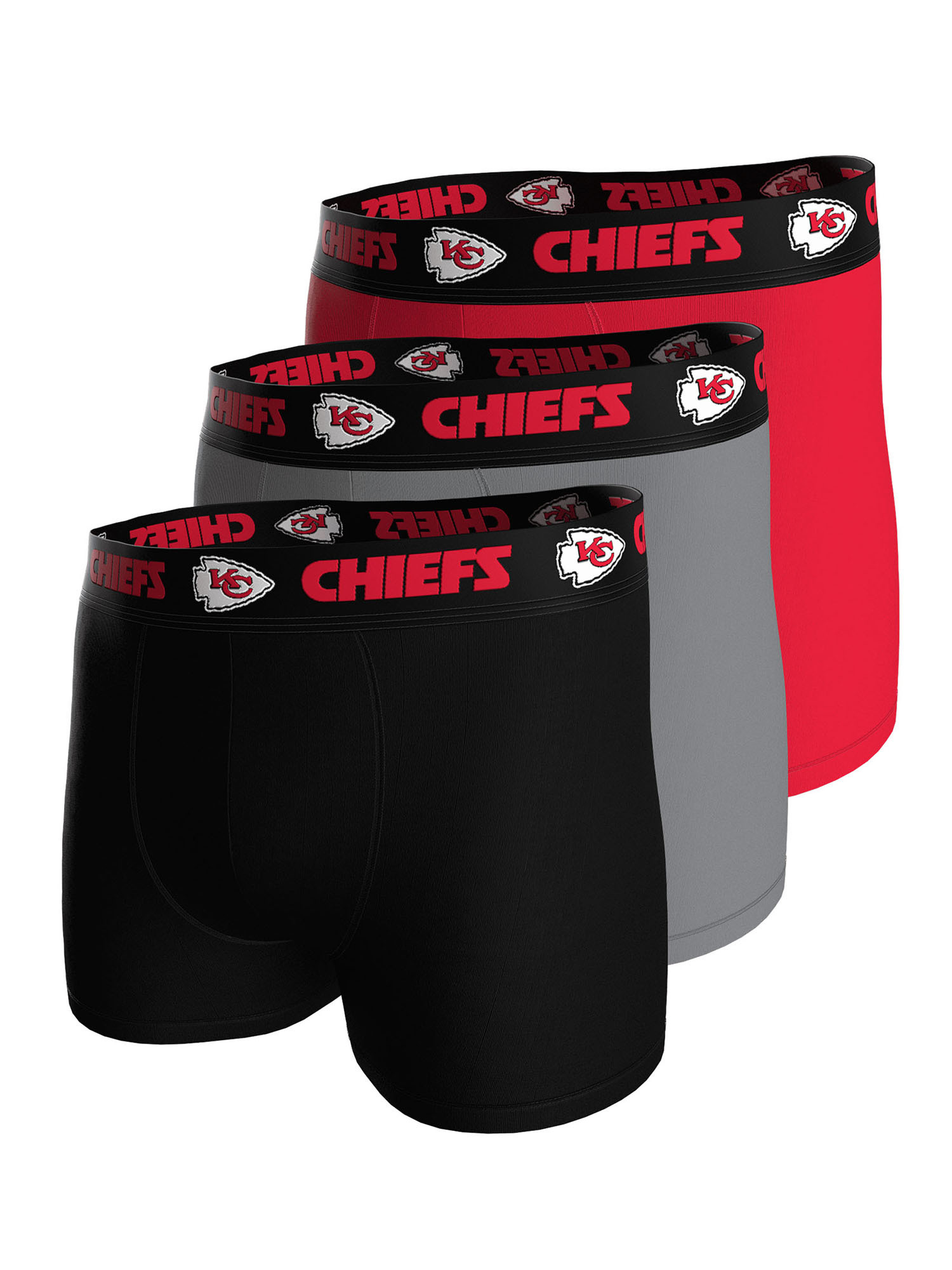 Nfl Boxershort, 3Er Pack, FüR Herren, Schwarz|Grau|Rot, Xl