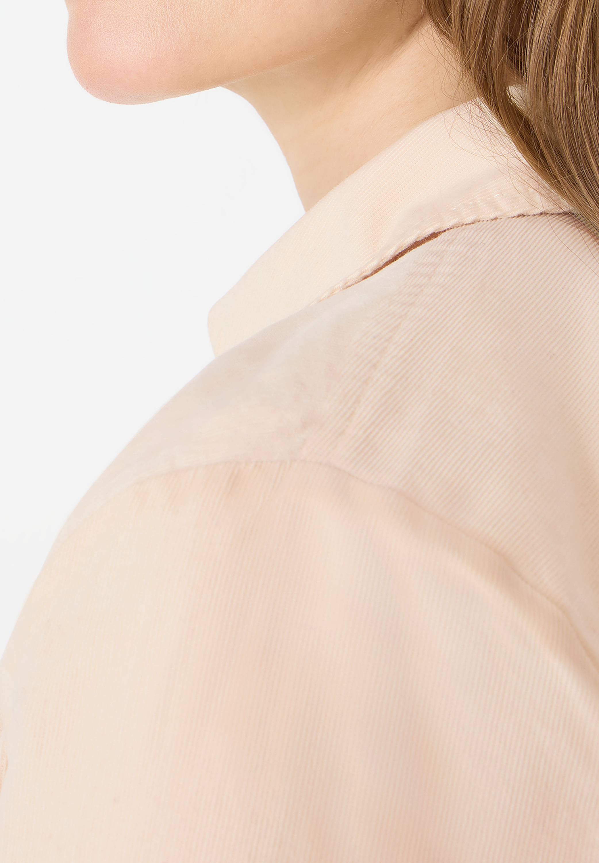 Cecil Hemdbluse, Brusttasche, FüR Damen, Beige, Xxl