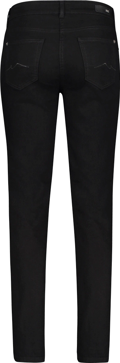 Mac Melanie Jeans, Straight Fit, GüRtelschlaufe, FüR Damen, Schwarz, 42/L28