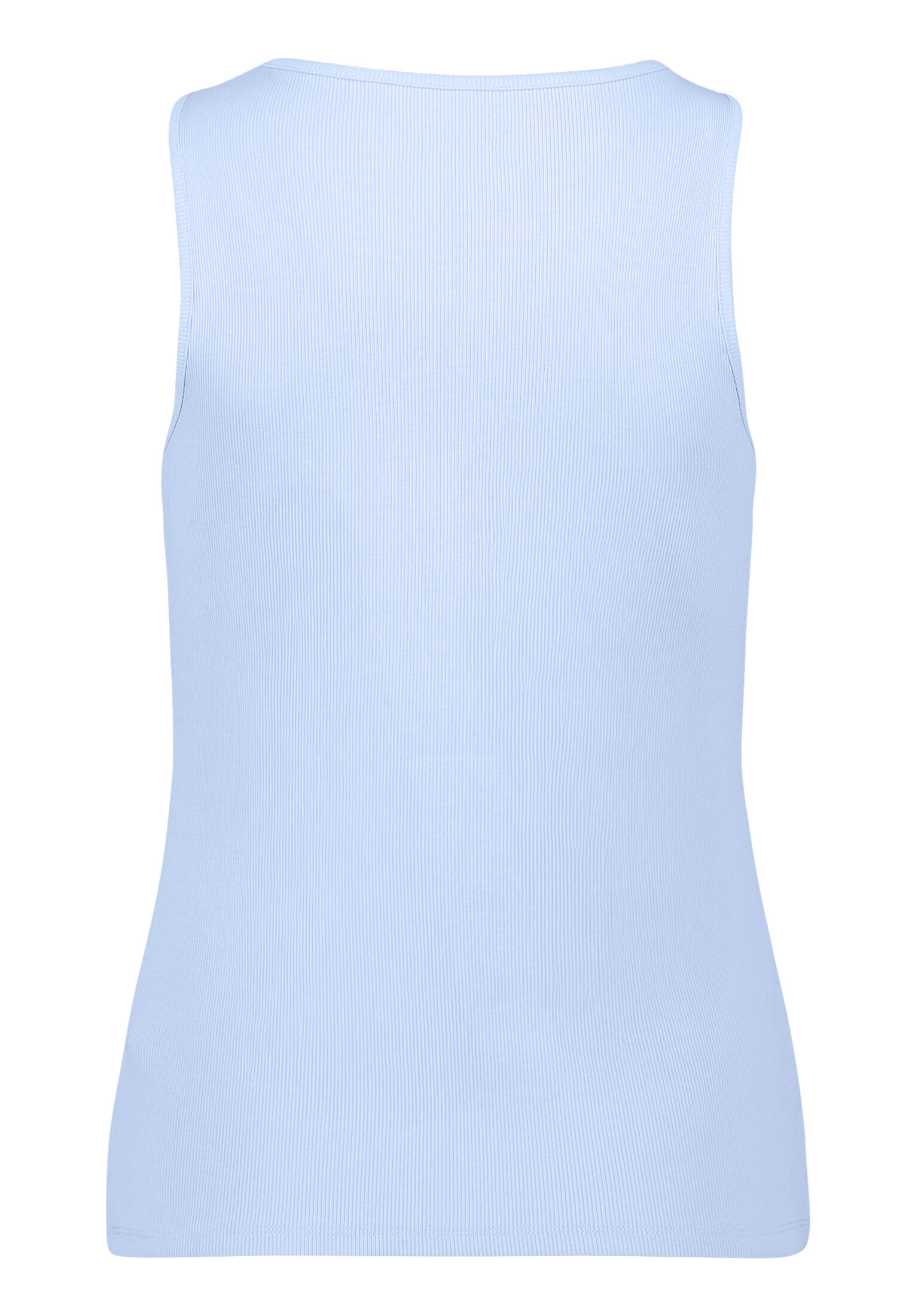 Cartoon Basic-Top Mit Rundhalsausschnitt, Blau, 42