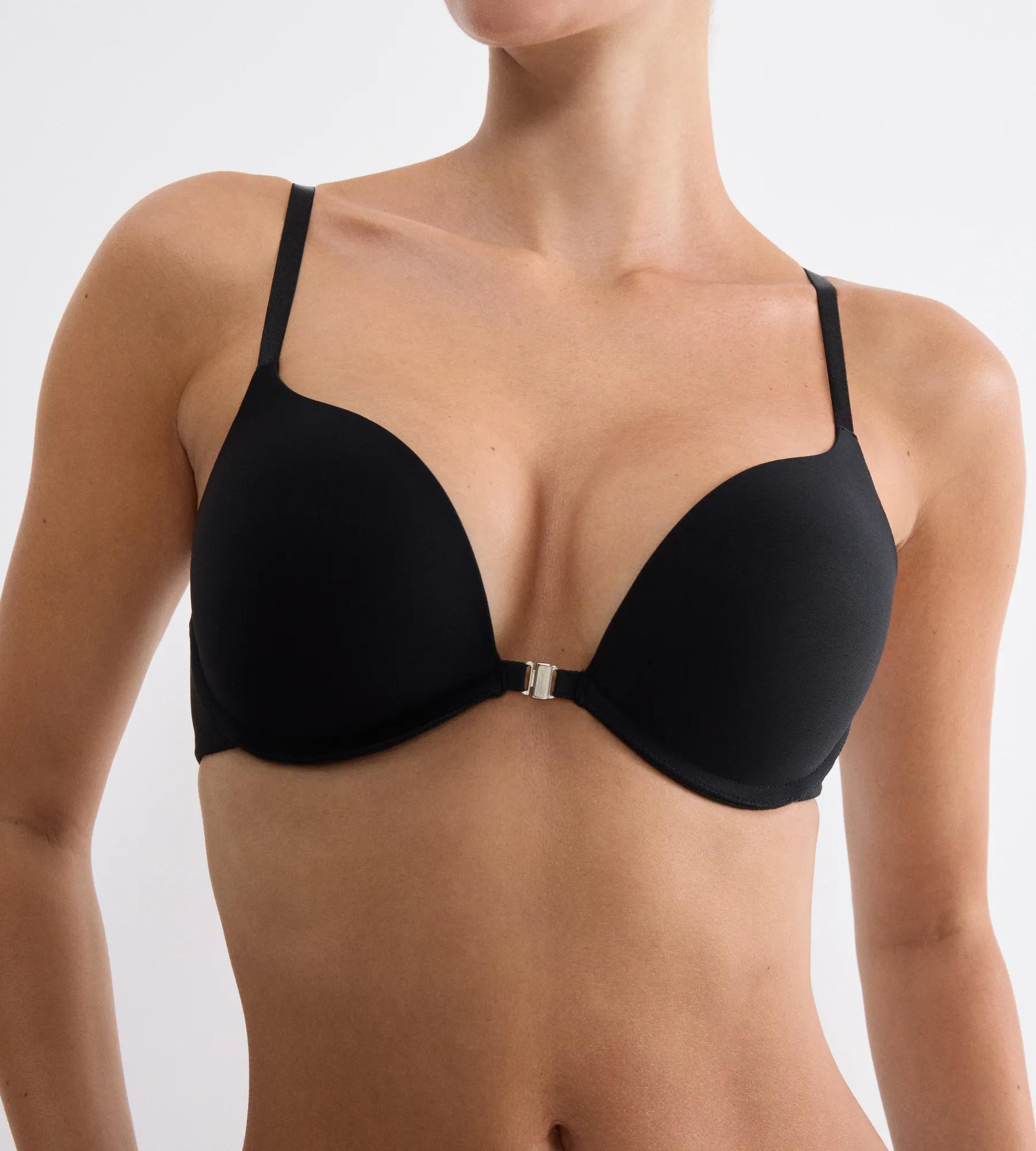 Triumph Push-Up-Bh Pure Micro, Frontverschluss, FüR Damen, Schwarz, 75 D