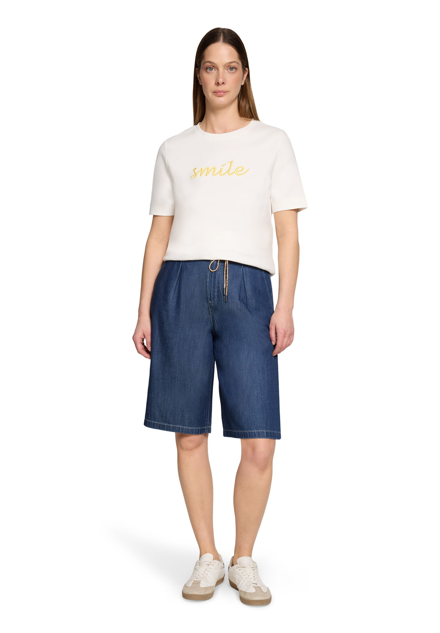 Cartoon Bermuda, Loose Fit, FüR Damen, Blau, 36