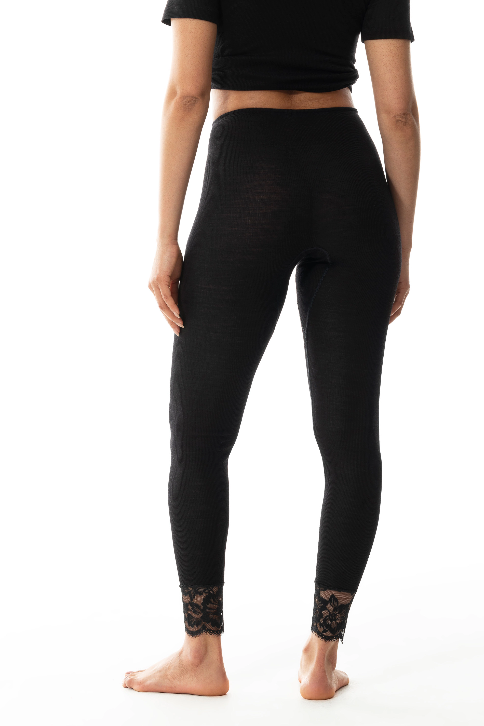 Mey Pants, Langes Bein, Komfortbund, Spitze, FüR Damen, Schwarz, 36/38