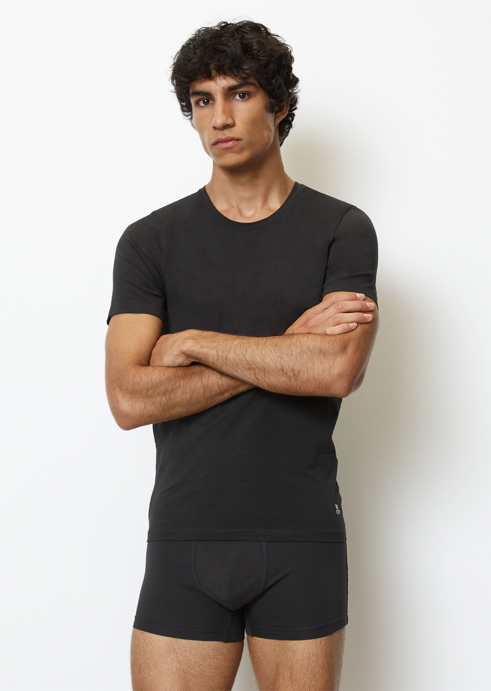 Marc O'polo Essentials Unterhemd, 2Er Pack, FüR Herren, Schwarz, L