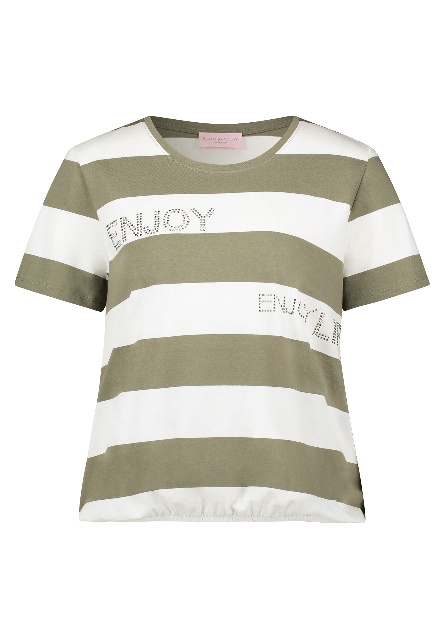 Betty Barclay Ringelshirt Mit Tunnelzug, GrüN, 42
