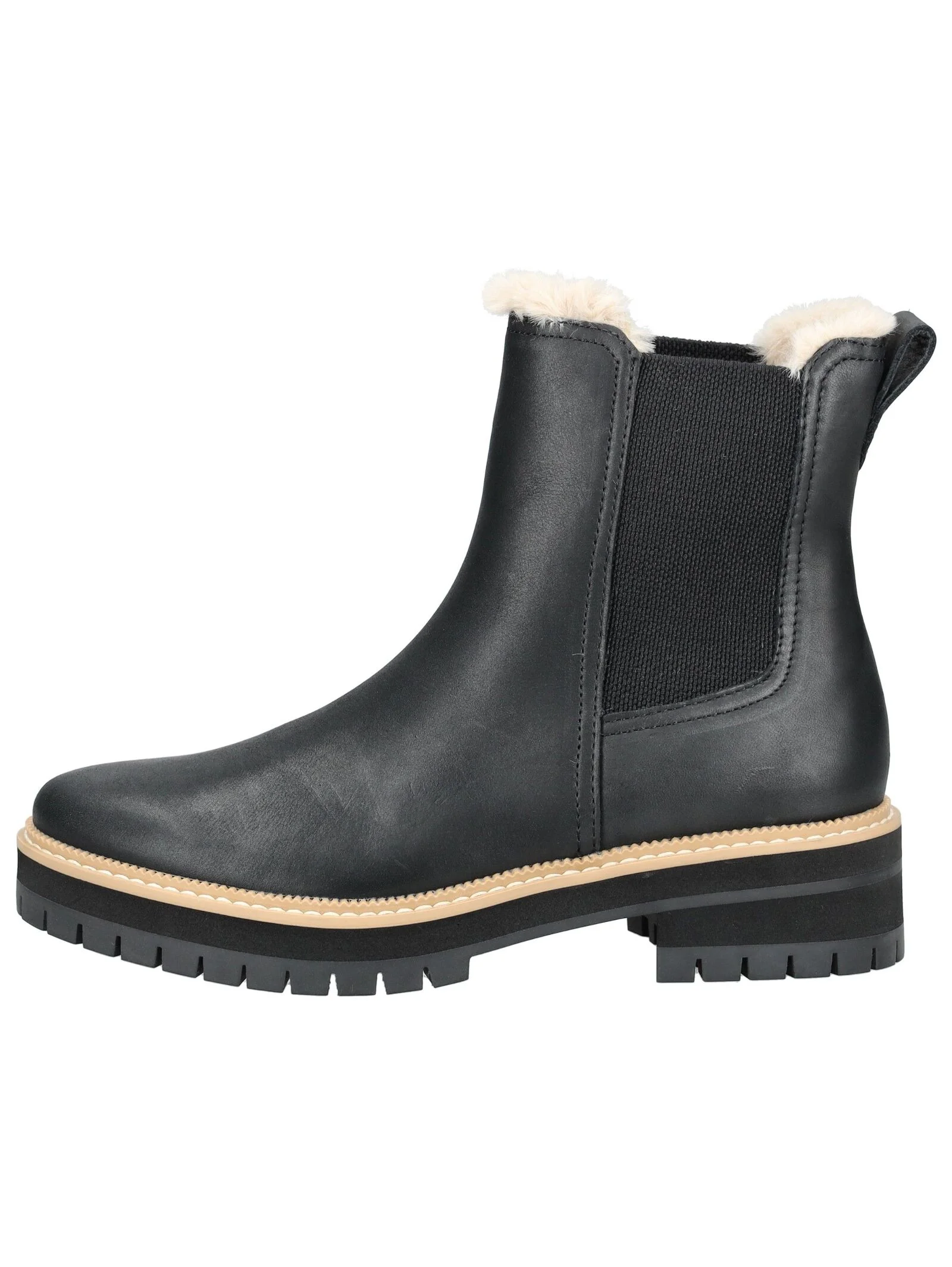 Toms Stiefeletten, Blockabsatz, Kunstfellfutter, FüR Damen, Schwarz, 39