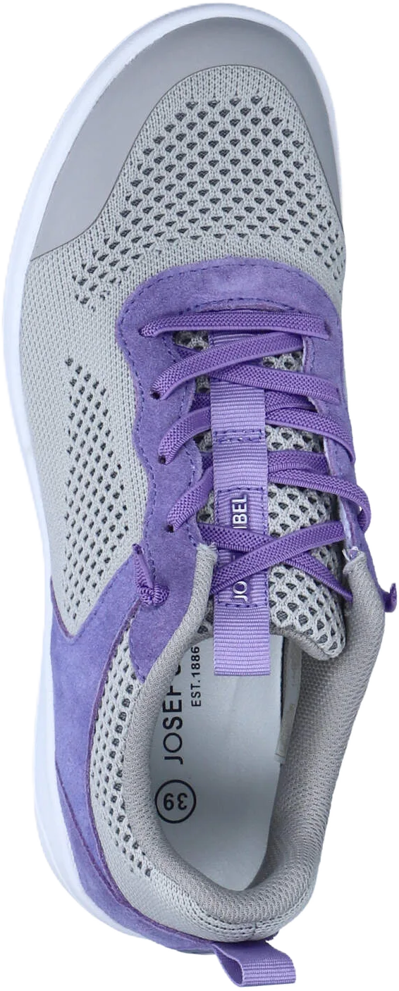 Seibel Sneaker "Sina 74", WechselfußBett, StrapazierfäHig, FüR Damen, Grau|Lila, 38