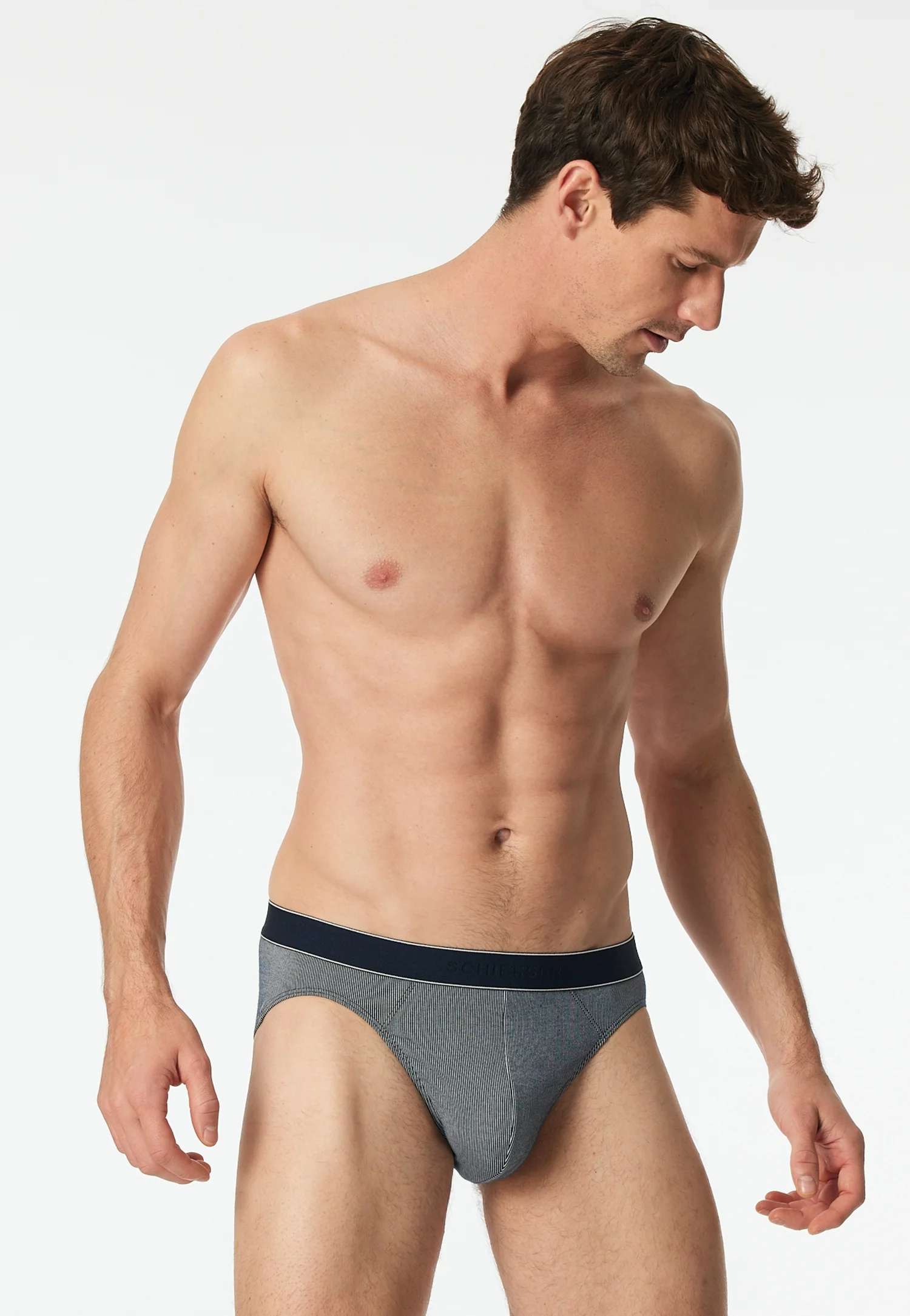 Schiesser Duality Function Slip, Logo-Bund, FüR Herren, Blau, 7