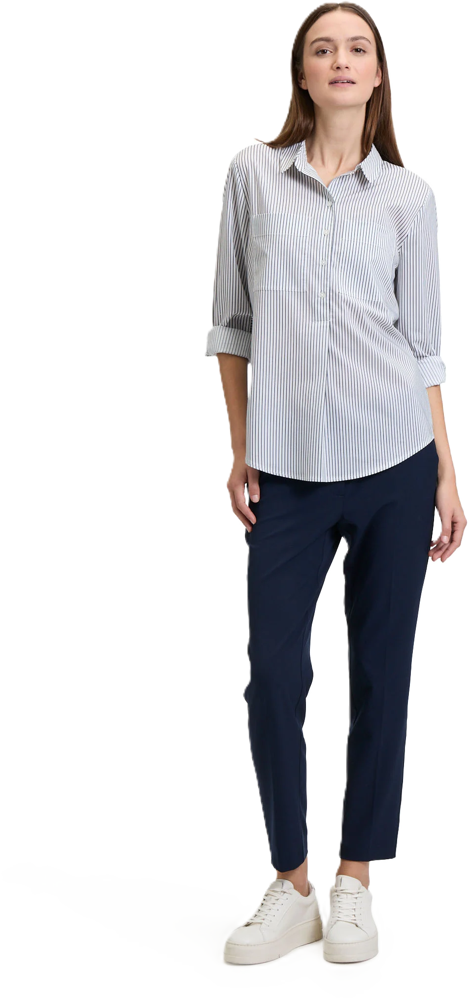 Betty & CO Anzughose, 7/8-Lang, FüR Damen, Blau, 44
