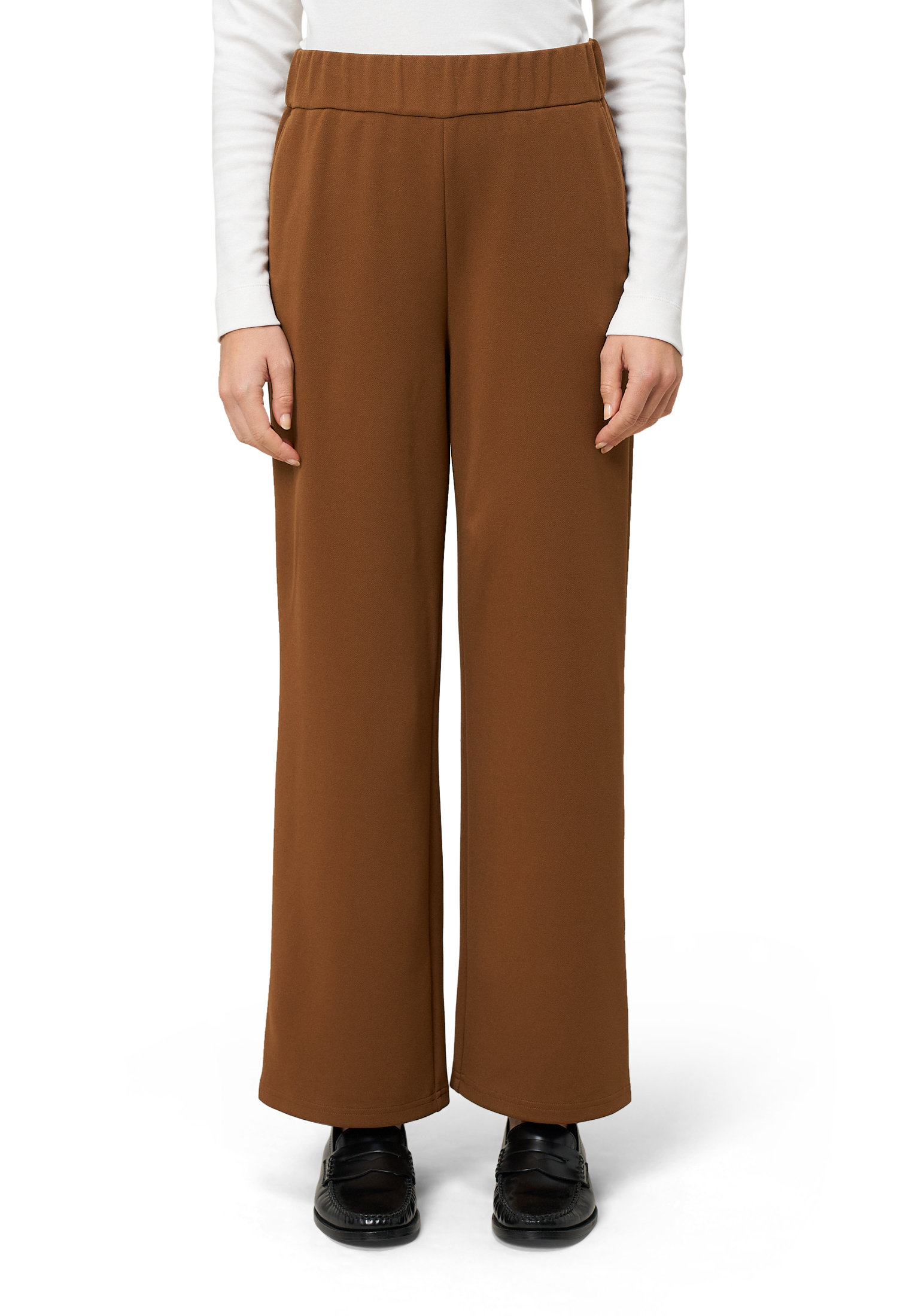 Zero Stoffhose Mit Elastischem Bund 28 Inch, Braun, 40