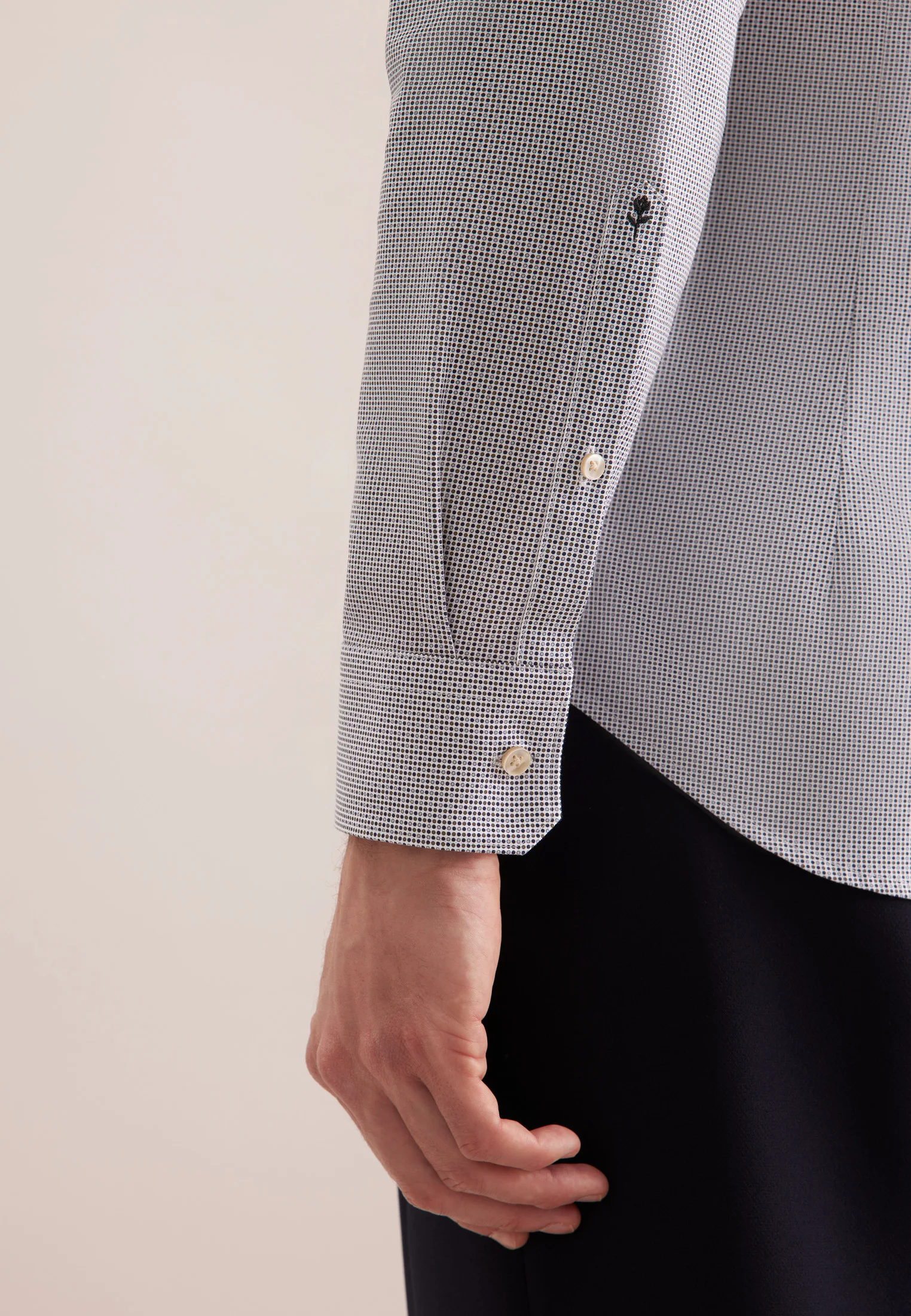 seidensticker Business-Hemd, Slim Fit, Langarm, Kent-Kragen, FüR Herren, Blau, 43