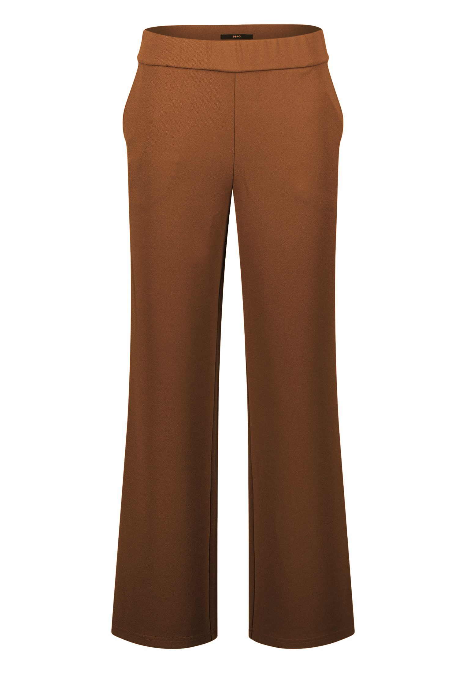 Zero Stoffhose Mit Elastischem Bund 28 Inch, Braun, 38