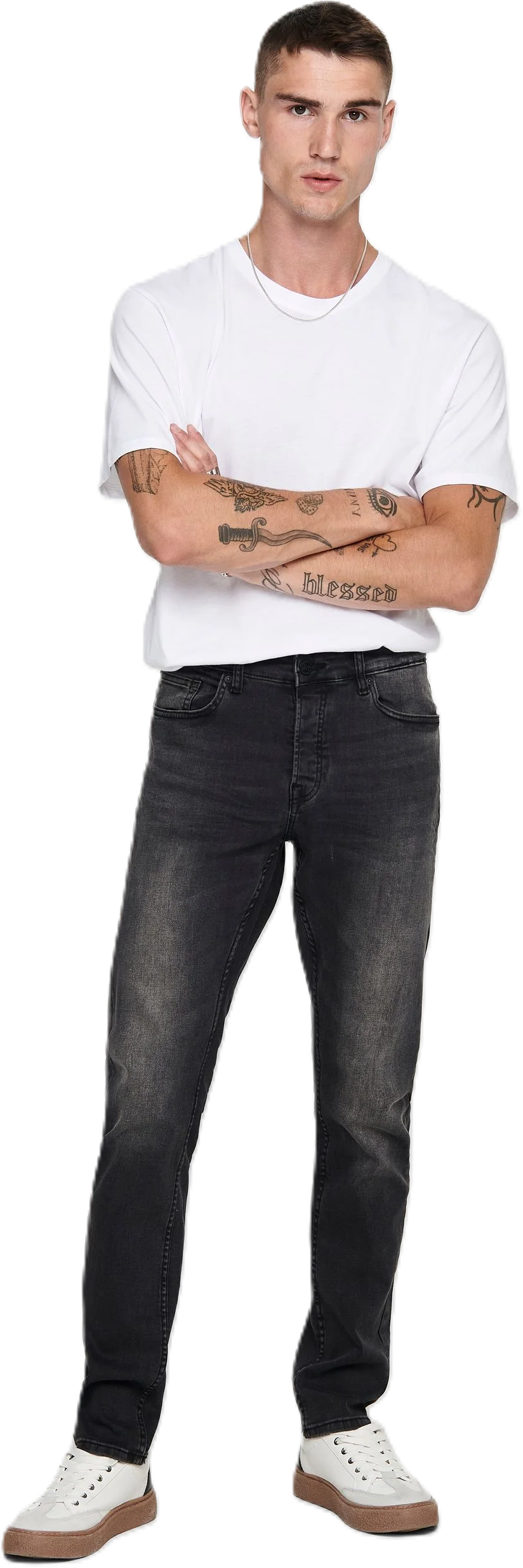 Only & Sons Jeanshose, 5-Pocket, FüR Herren, Schwarz, 28/32