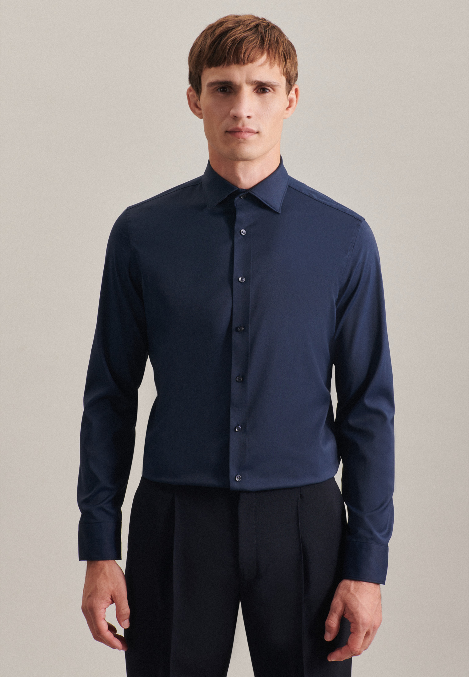 Seidensticker Performance-Hemd Schwarze Rose, Blau, 41