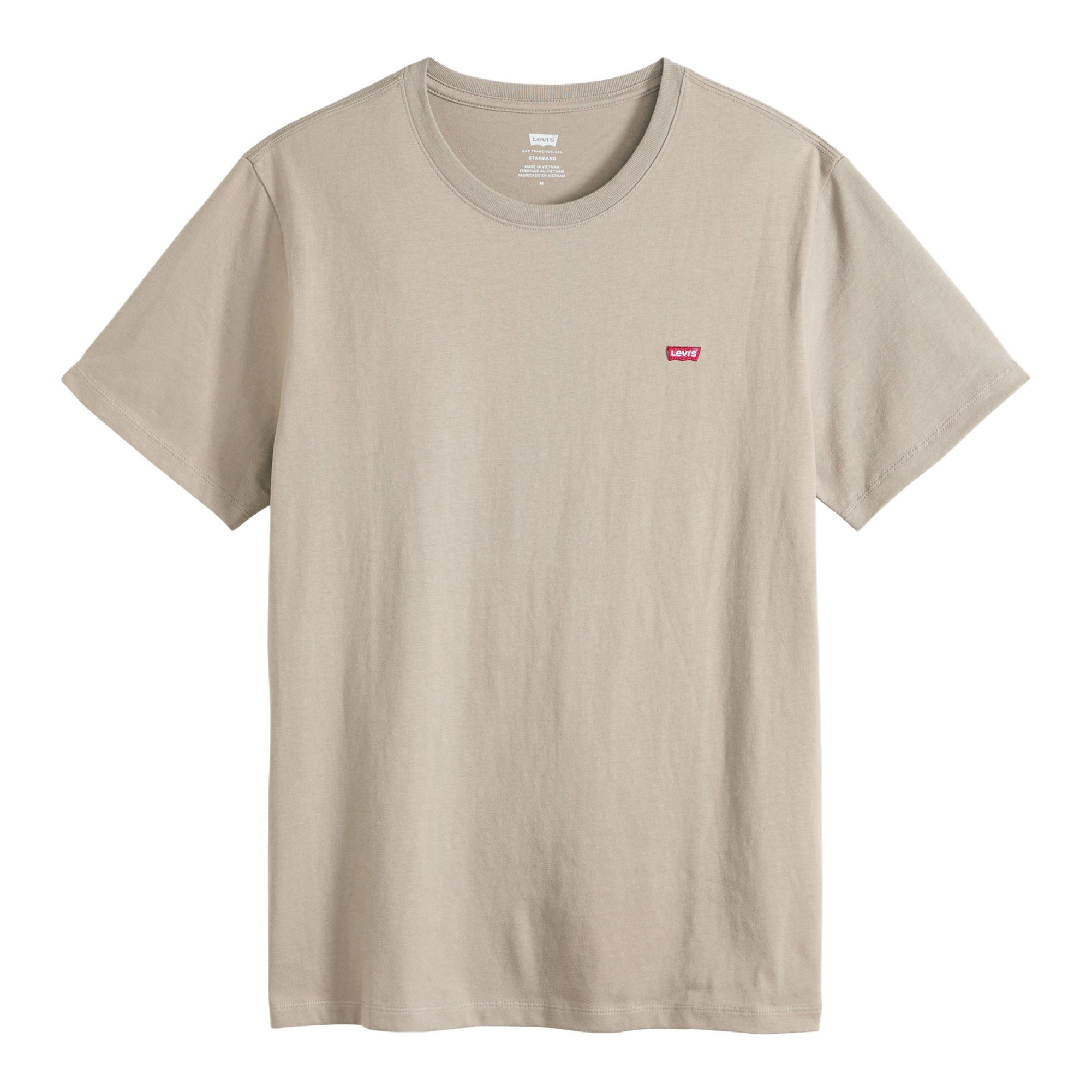 Levi's® Herren T-Shirt - "Original Housemark Tee", Rundhals, Baumwolle, Braun, XL
