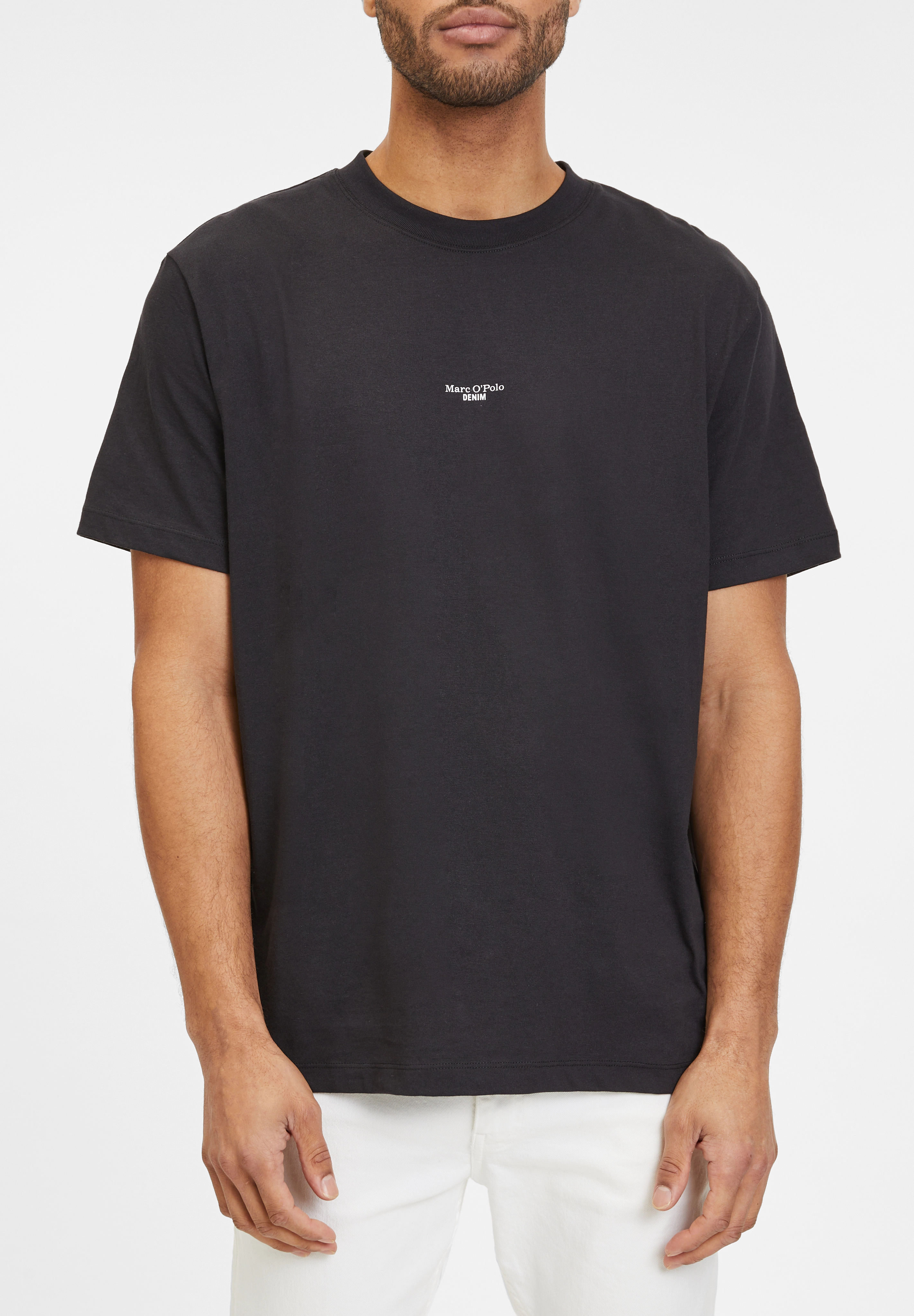 Marc O'polo Denim Sleeve T-Shirt, Relaxed Fit, Bio-Baumwolle, FüR Herren, Schwarz, Xl