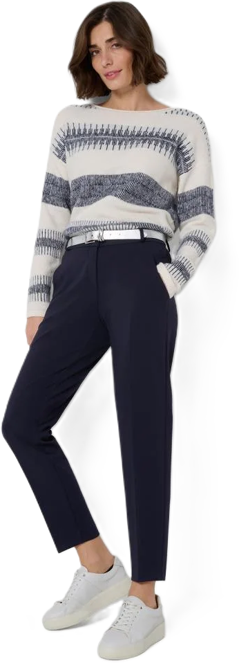 Brax Maron S Chinohose, 7/8-LäNge, TeilungsnäHte, FüR Damen, Blau, 19