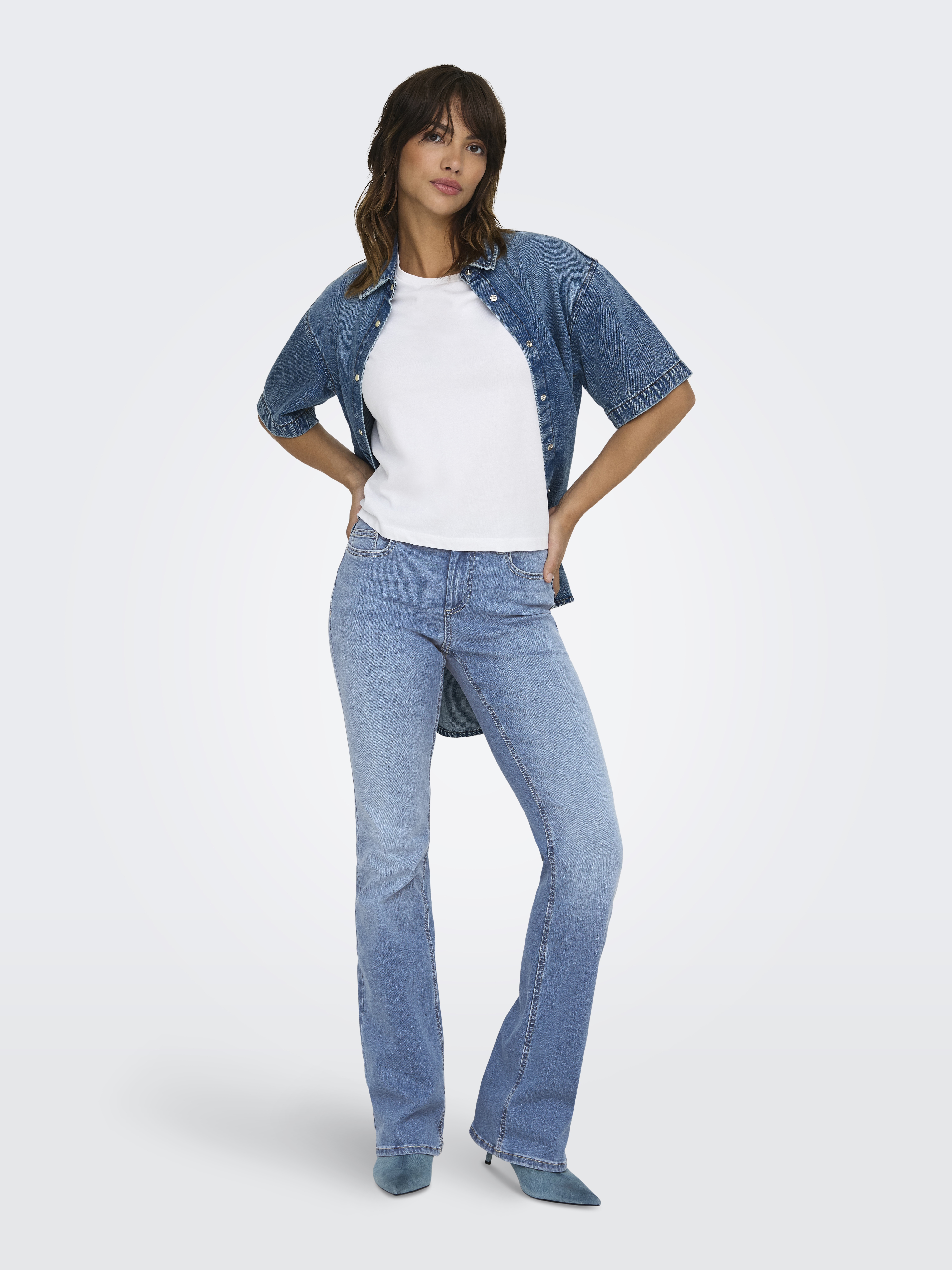 Only® Jeanshose Blush, 5-Pocket, FüR Damen, Blau, S/32