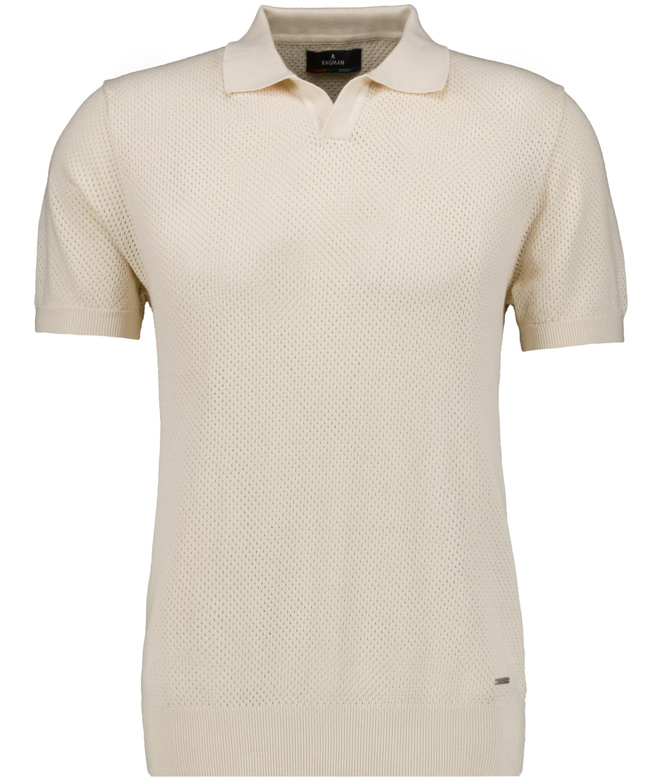 Ragman Poloshirt, Baumwolle, FüR Herren, Weiß, Xl