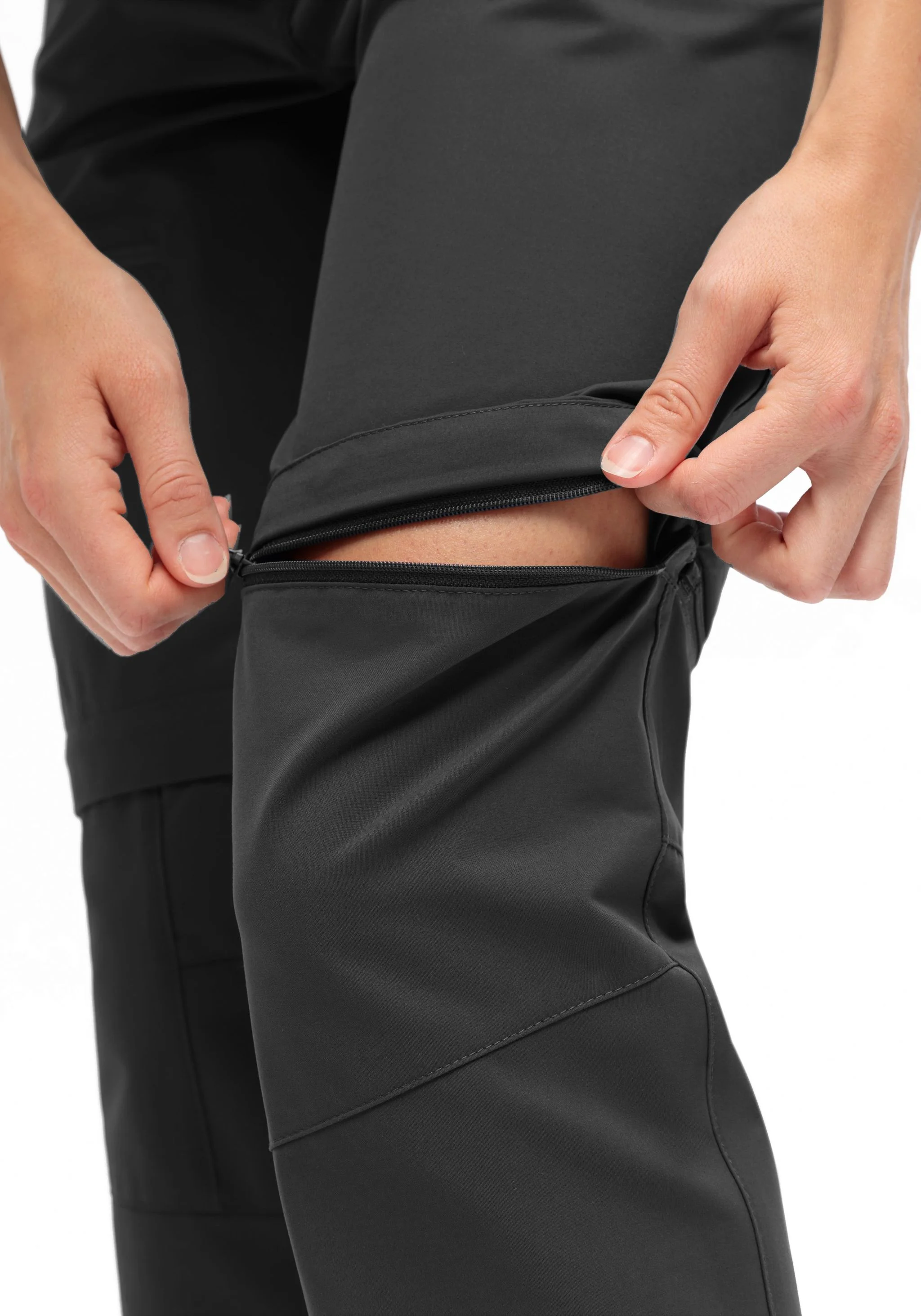 Maier® Sports Zipp-Off-Hose "Nata Zip Look", Wasserabweisend, FüR Damen, Schwarz, 42